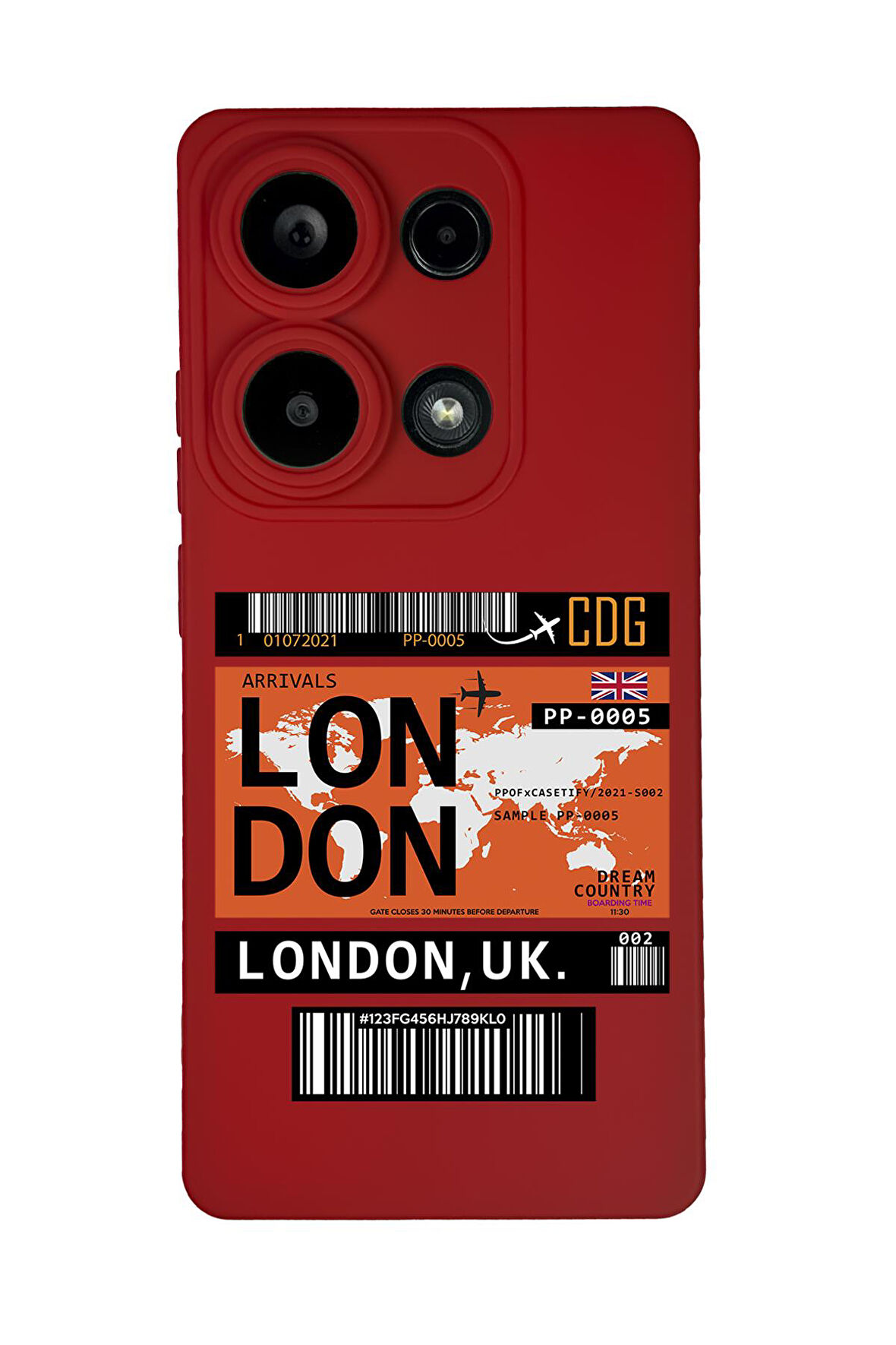 Xiaomi Redmi Note 13 Pro 4G Uyumlu London Yaprak Desenli Premium Silikonlu Lansman Telefon Kılıfı