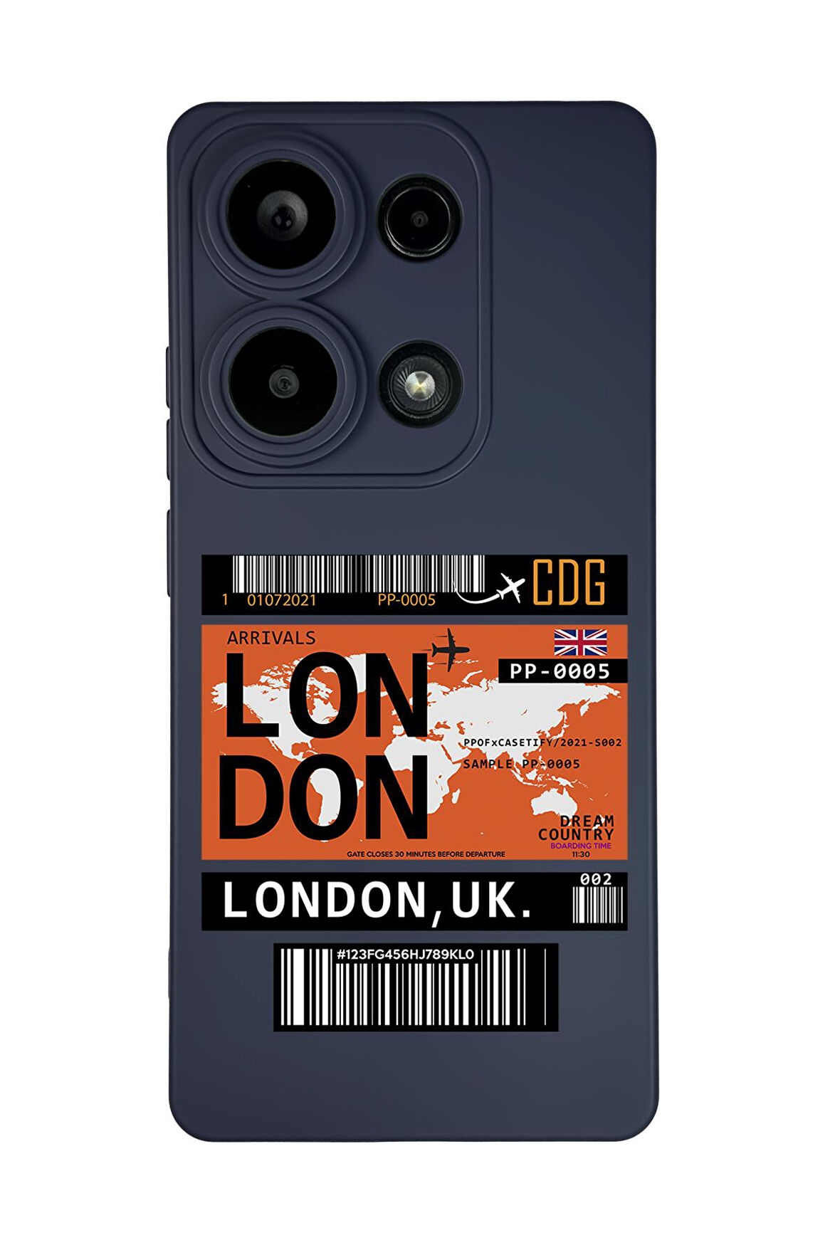 Xiaomi Redmi Note 13 Pro 4G Uyumlu London Yaprak Desenli Premium Silikonlu Lansman Telefon Kılıfı