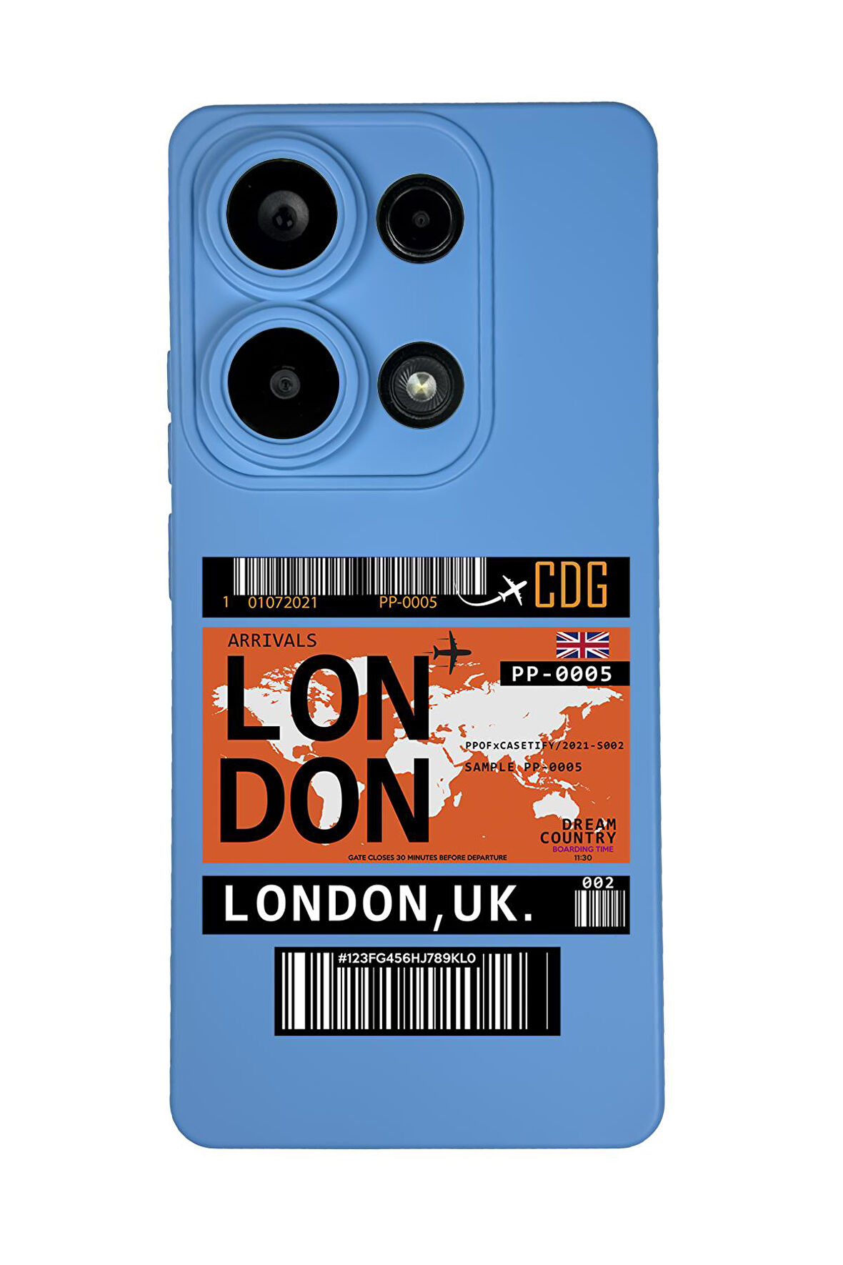 Xiaomi Redmi Note 13 Pro 4G Uyumlu London Yaprak Desenli Premium Silikonlu Lansman Telefon Kılıfı