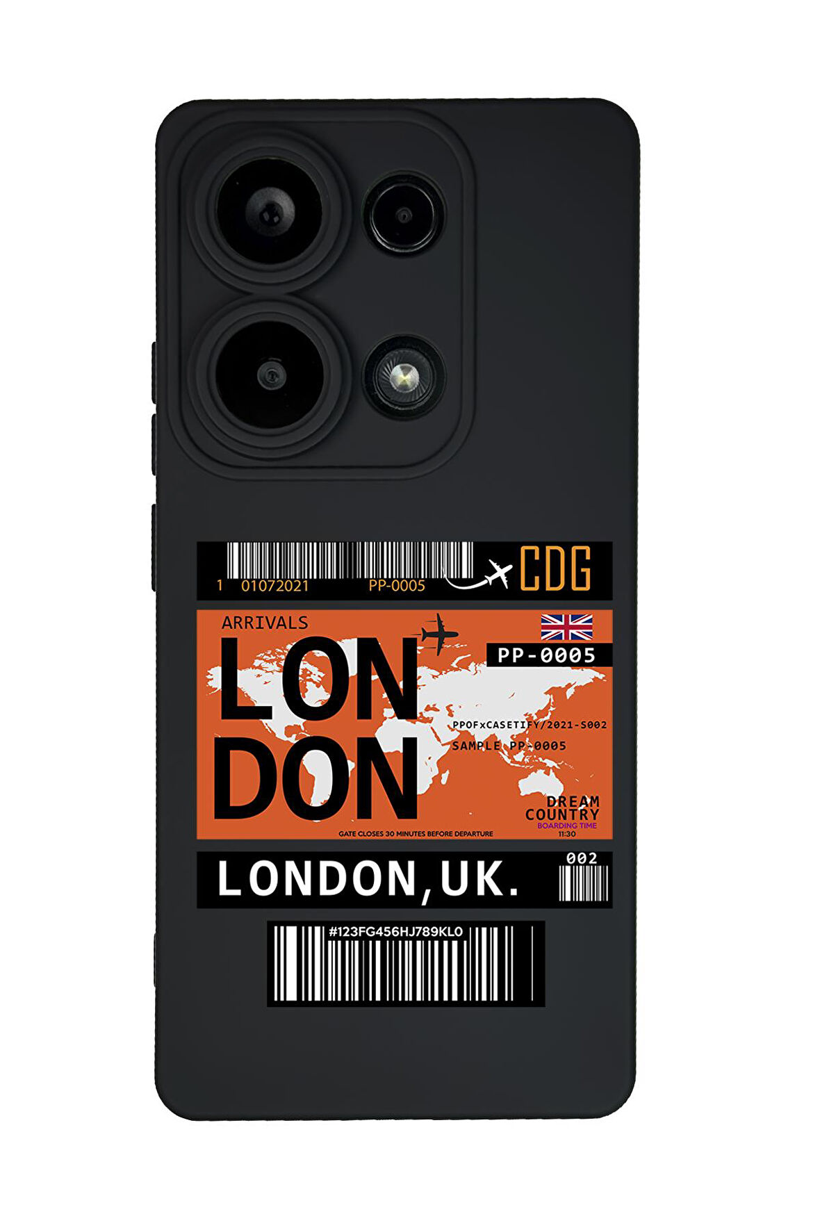 Xiaomi Redmi Note 13 Pro 4G Uyumlu London Yaprak Desenli Premium Silikonlu Lansman Telefon Kılıfı