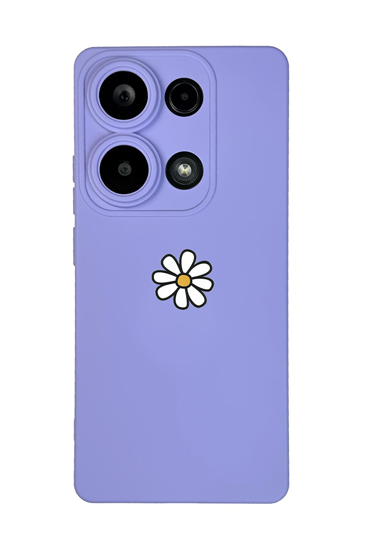 Xiaomi Redmi Note 13 Pro 4G Uyumlu Papatya Desenli Premium Silikonlu Lansman Telefon Kılıfı