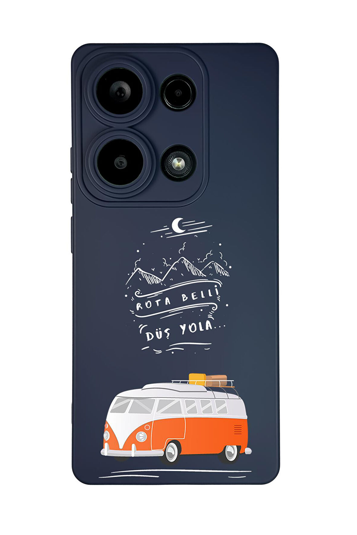 Xiaomi Redmi Note 13 Pro 4G Uyumlu Rota Belli Desenli Premium Silikonlu Lansman Telefon Kılıfı