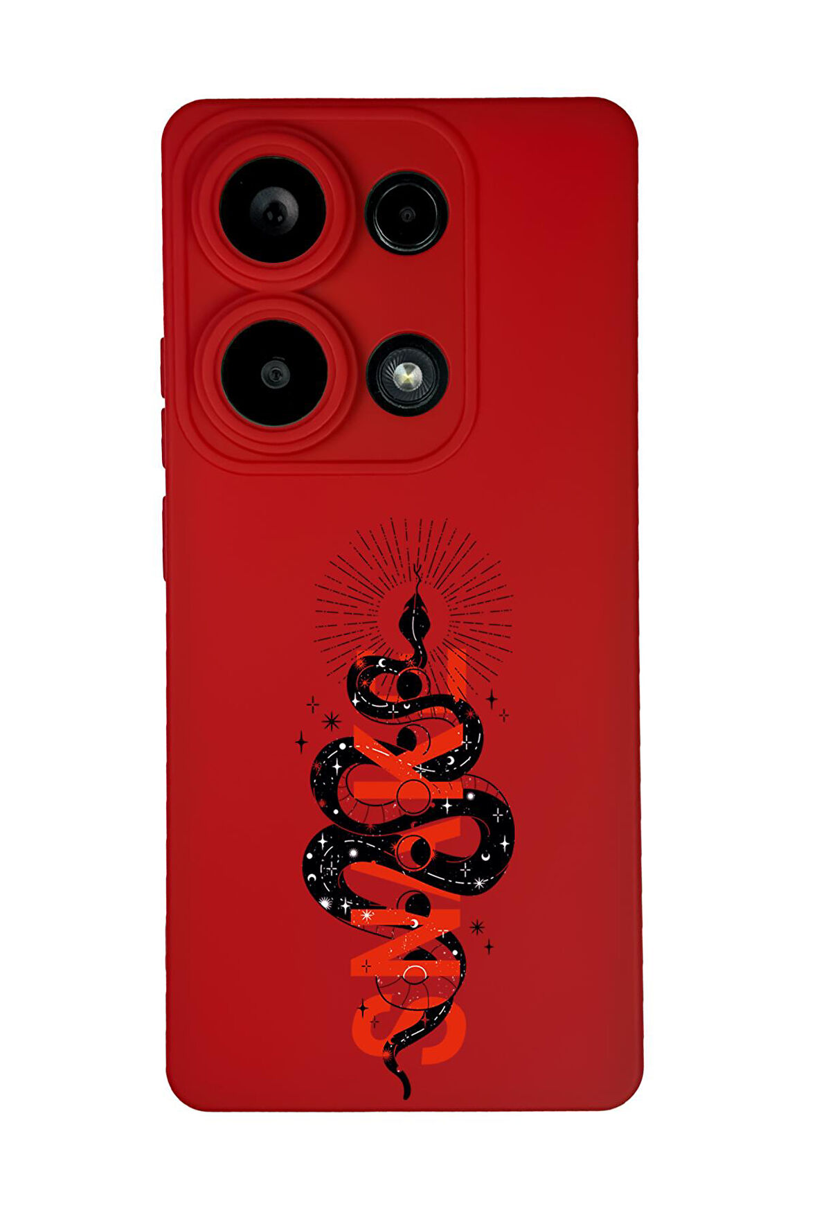 Xiaomi Redmi Note 13 Pro 4G Uyumlu Snake Desenli Premium Silikonlu Lansman Telefon Kılıfı