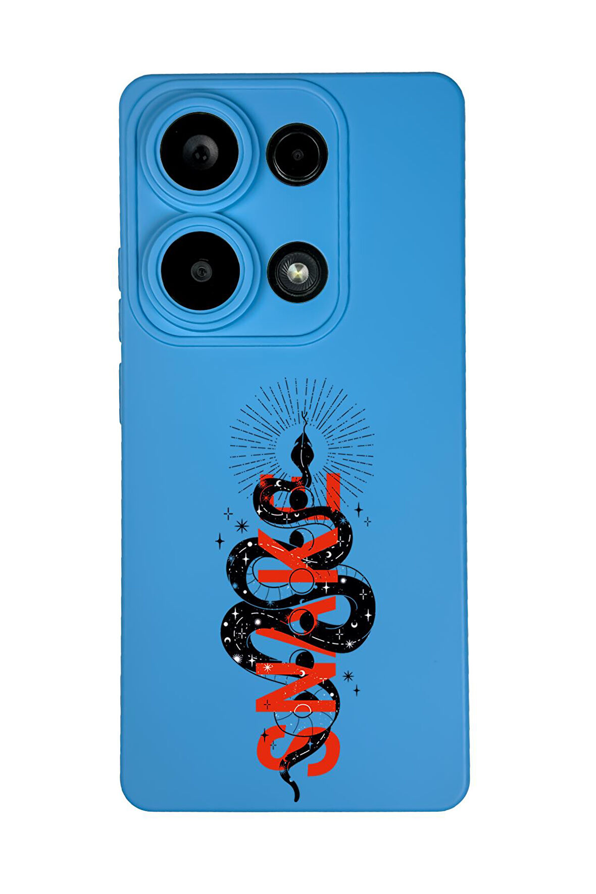 Xiaomi Redmi Note 13 Pro 4G Uyumlu Snake Desenli Premium Silikonlu Lansman Telefon Kılıfı