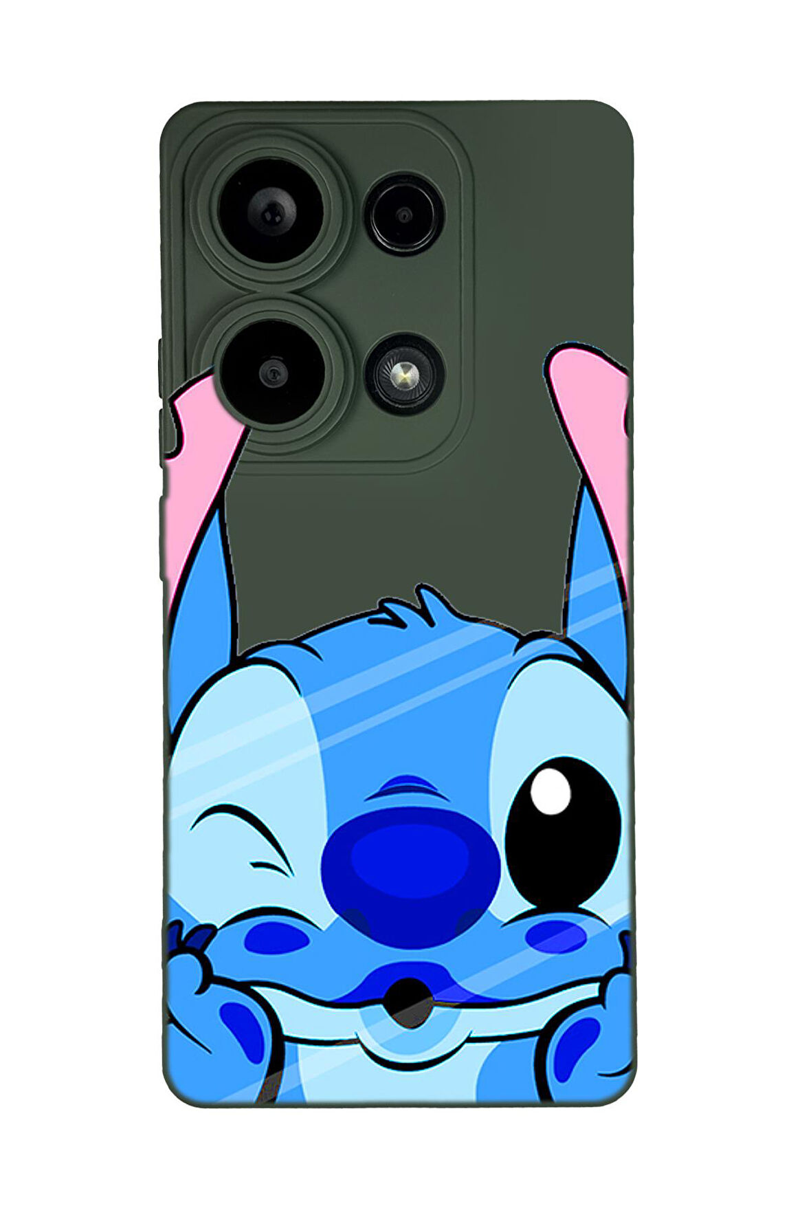 Xiaomi Redmi Note 13 Pro 4G Uyumlu Stitch Desenli Premium Silikonlu Lansman Telefon Kılıfı