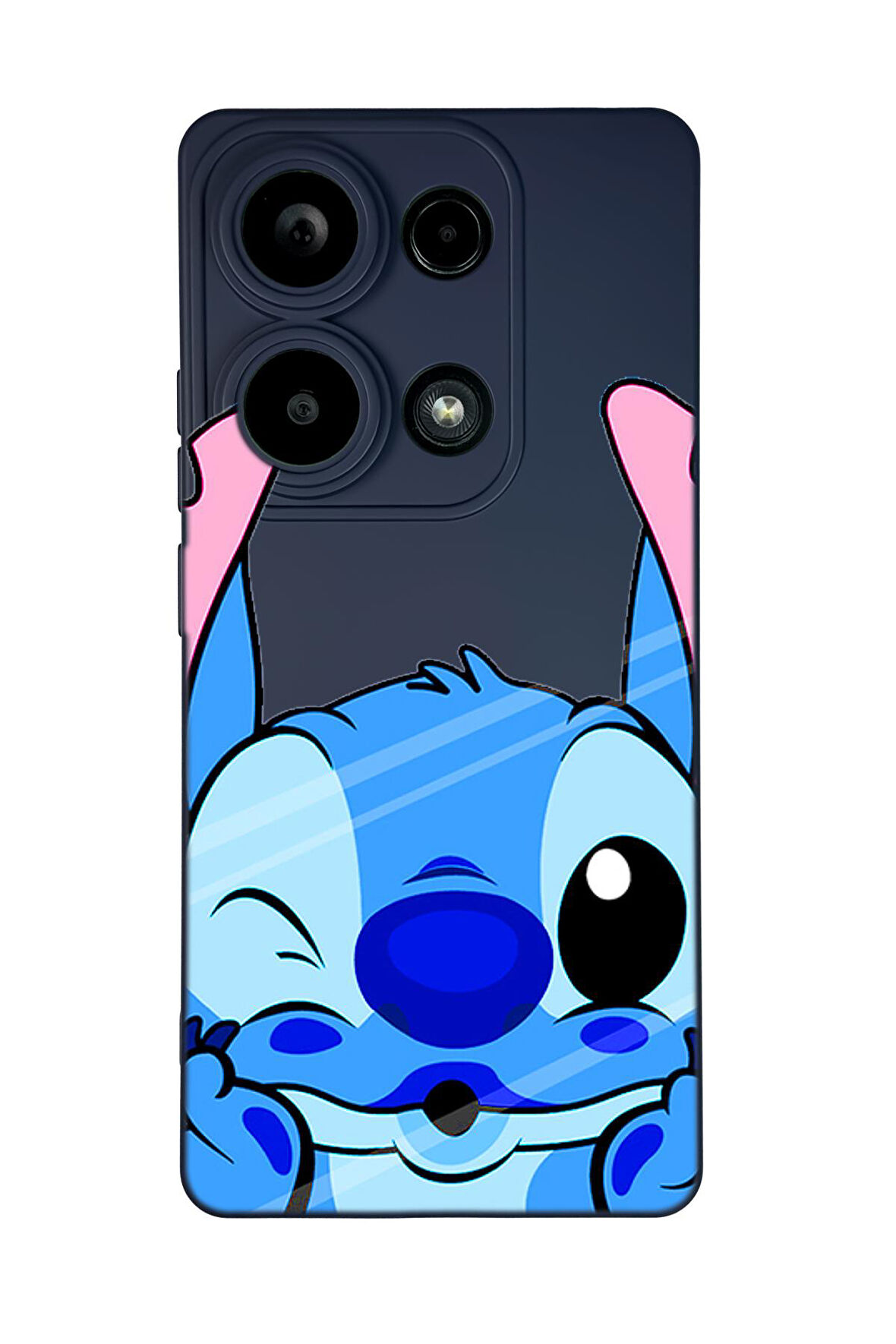 Xiaomi Redmi Note 13 Pro 4G Uyumlu Stitch Desenli Premium Silikonlu Lansman Telefon Kılıfı