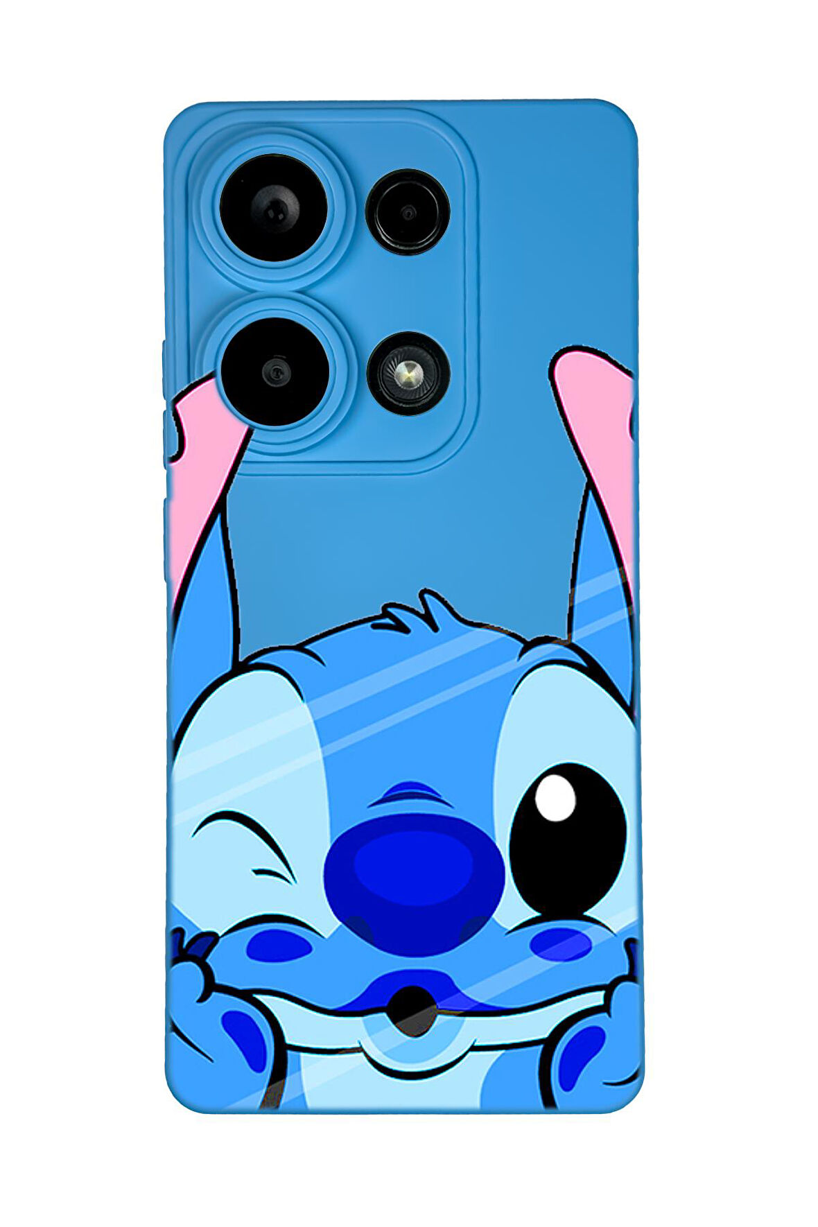 Xiaomi Redmi Note 13 Pro 4G Uyumlu Stitch Desenli Premium Silikonlu Lansman Telefon Kılıfı
