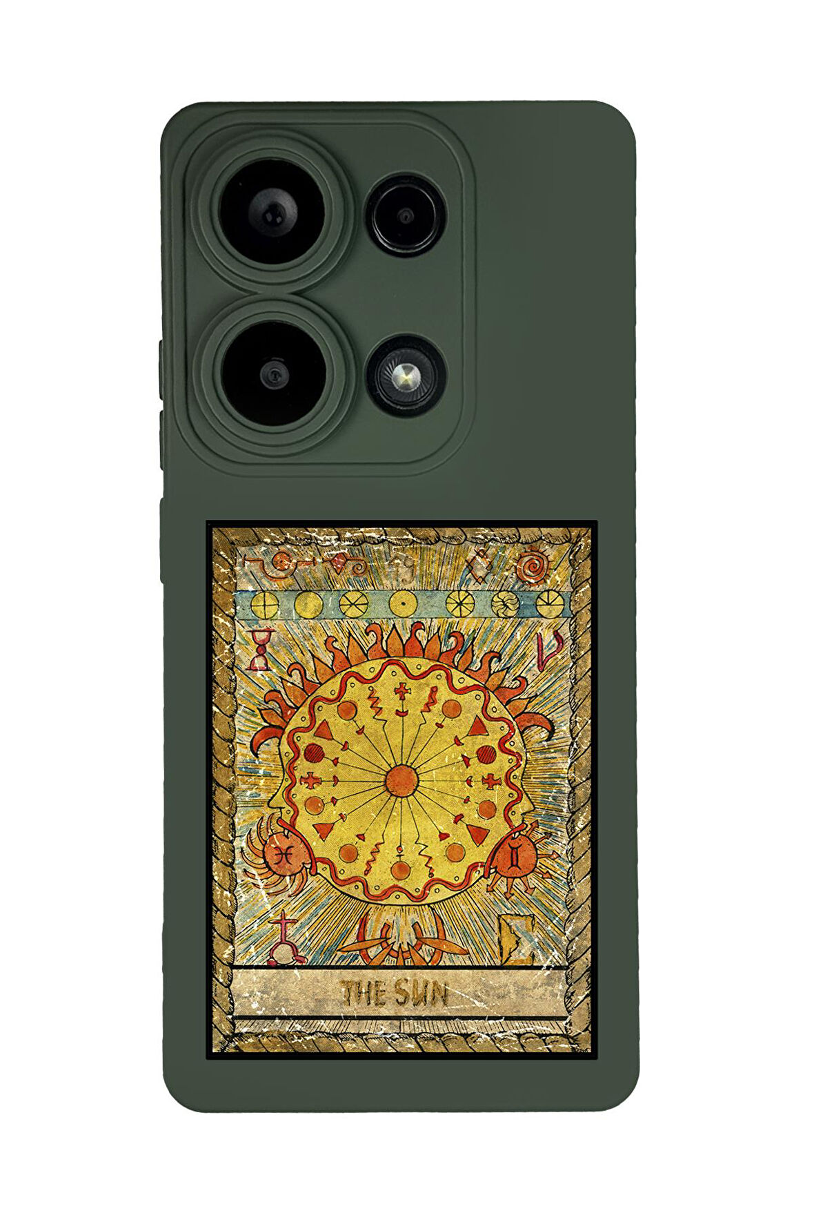 Xiaomi Redmi Note 13 Pro 4G Uyumlu The Sun Desenli Premium Silikonlu Lansman Telefon Kılıfı