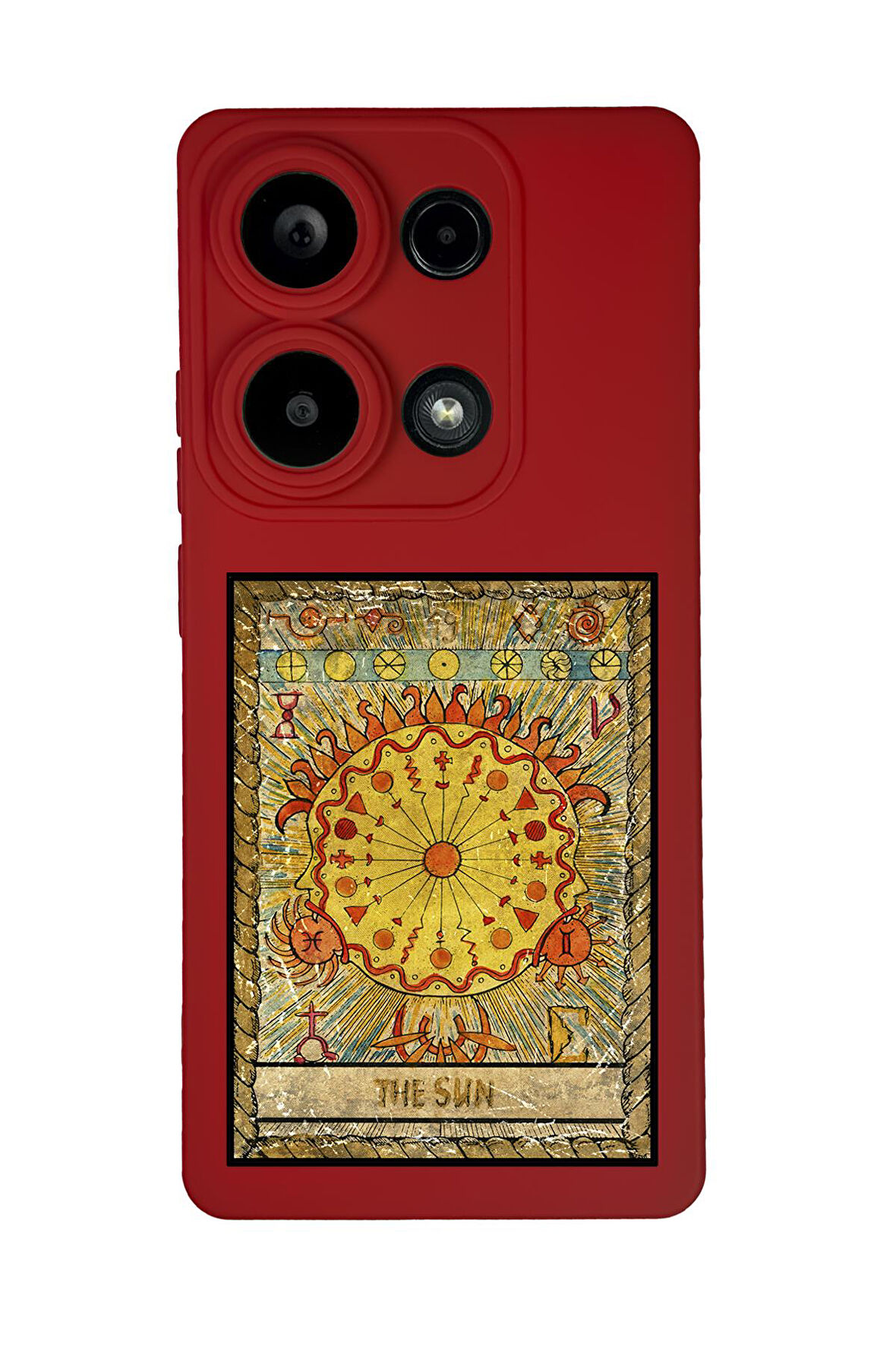 Xiaomi Redmi Note 13 Pro 4G Uyumlu The Sun Desenli Premium Silikonlu Lansman Telefon Kılıfı