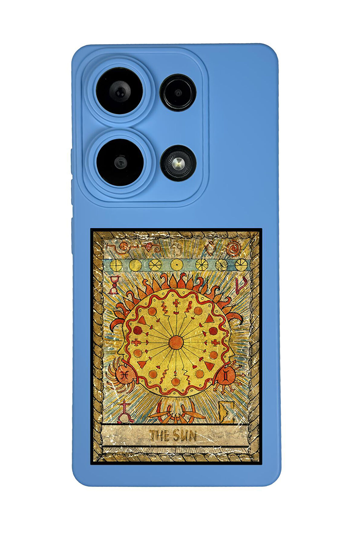 Xiaomi Redmi Note 13 Pro 4G Uyumlu The Sun Desenli Premium Silikonlu Lansman Telefon Kılıfı