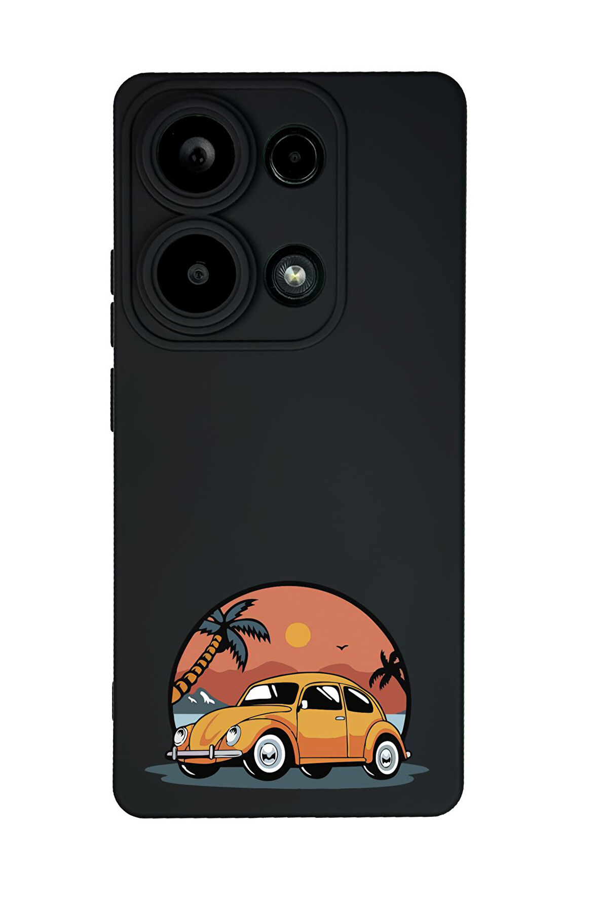 Xiaomi Redmi Note 13 Pro 4G Uyumlu Vosvos Desenli Premium Silikonlu Lansman Telefon Kılıfı
