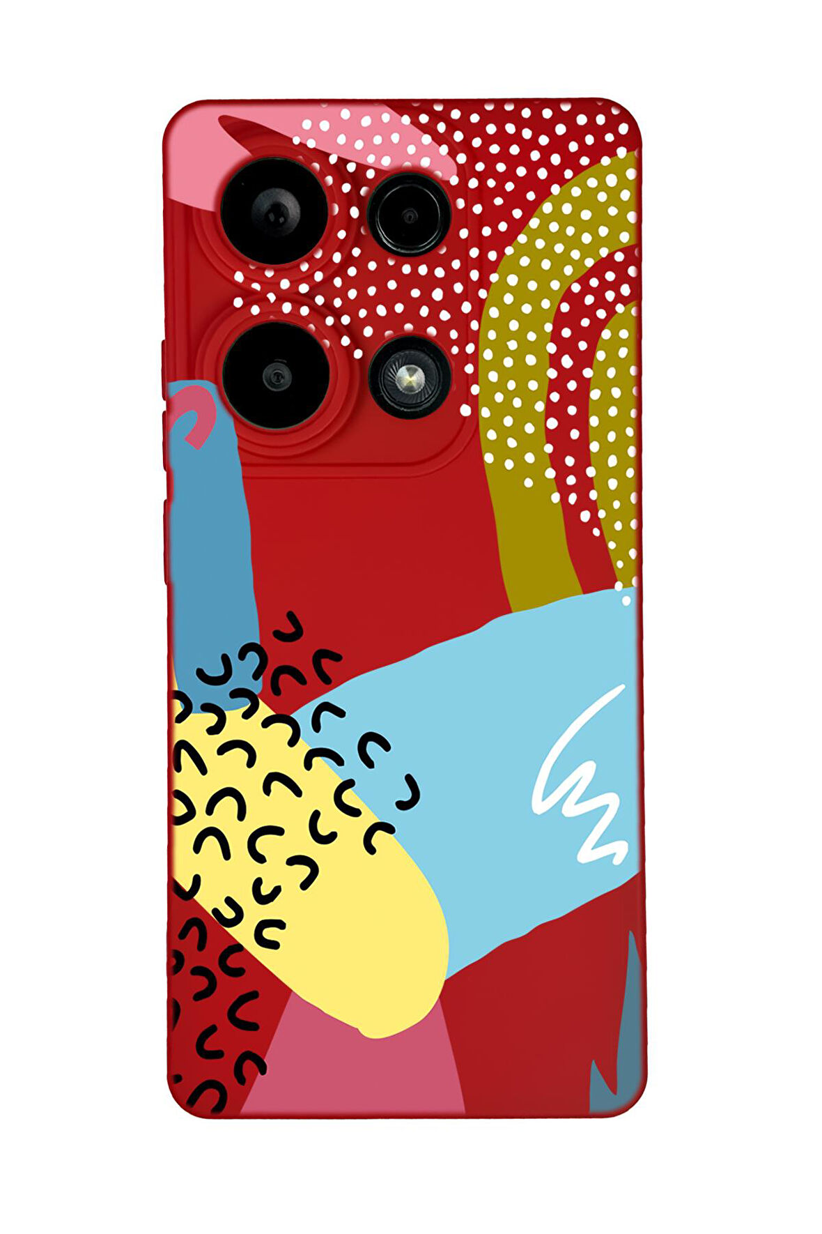 Xiaomi Redmi Note 13 Pro 4G Uyumlu Colorful Pattern Desenli Premium Silikonlu Lansman Telefon Kılıfı