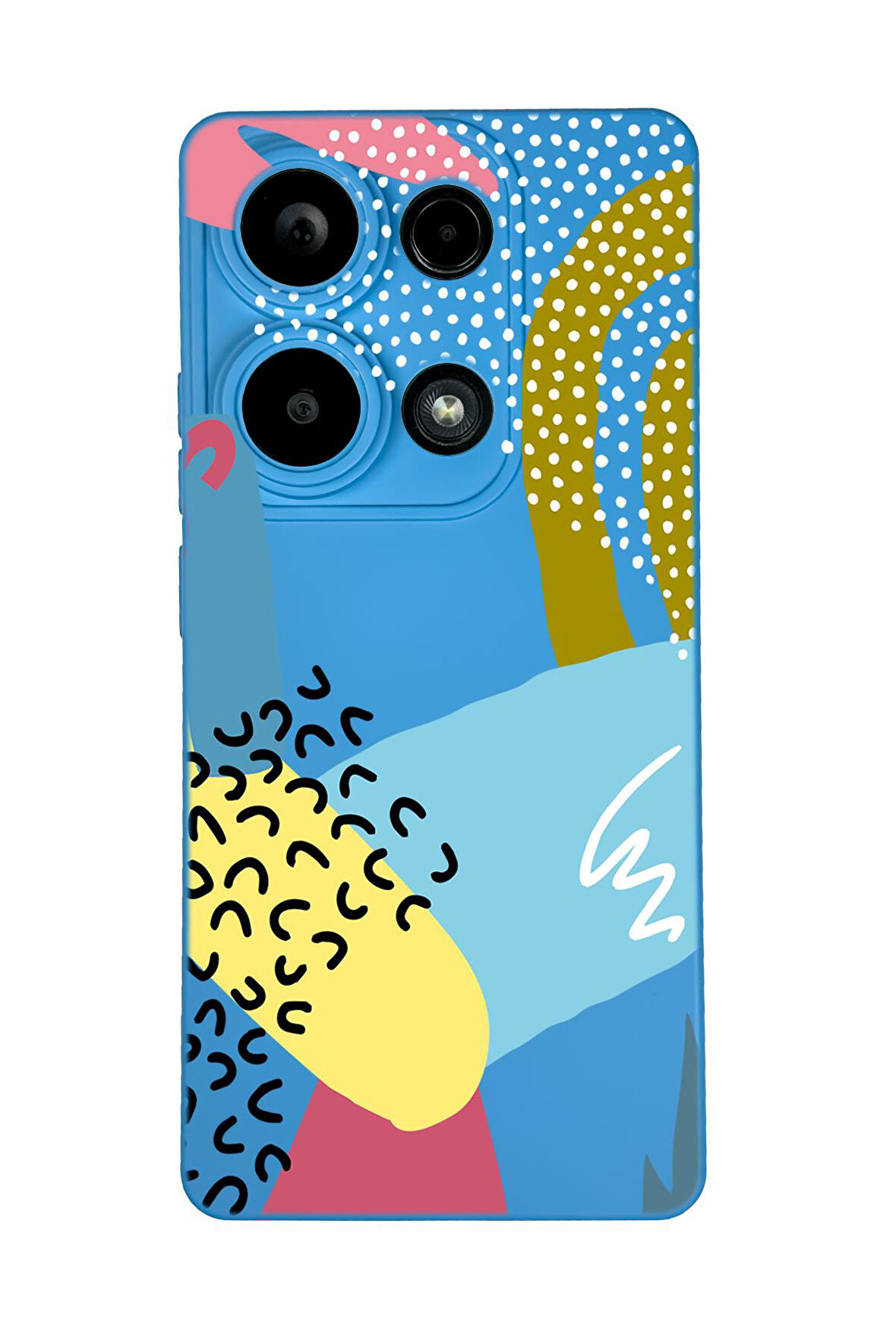 Xiaomi Redmi Note 13 Pro 4G Uyumlu Colorful Pattern Desenli Premium Silikonlu Lansman Telefon Kılıfı