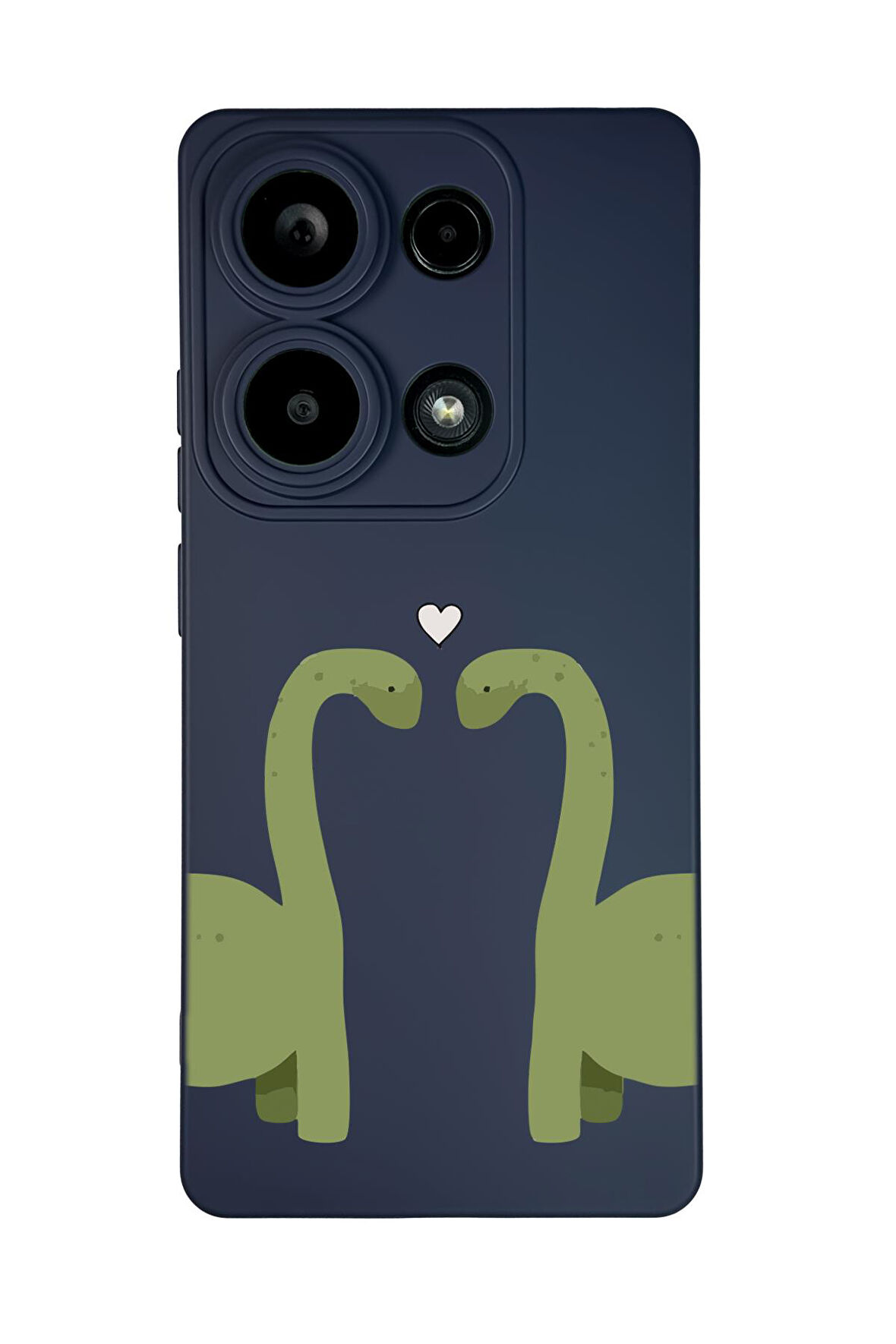 Xiaomi Redmi Note 13 Pro 4G Uyumlu Aşık Dinazorlar Desenli Premium Silikonlu Lansman Telefon Kılıfı