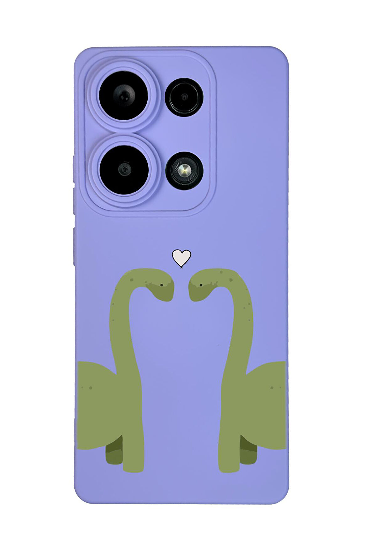 Xiaomi Redmi Note 13 Pro 4G Uyumlu Aşık Dinazorlar Desenli Premium Silikonlu Lansman Telefon Kılıfı