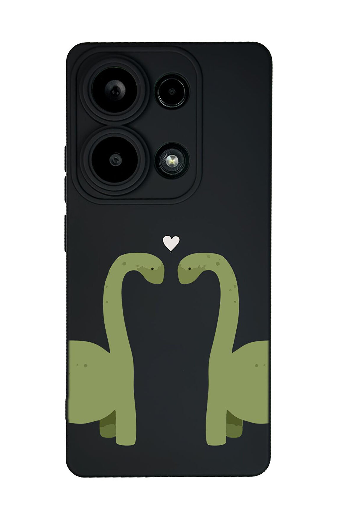 Xiaomi Redmi Note 13 Pro 4G Uyumlu Aşık Dinazorlar Desenli Premium Silikonlu Lansman Telefon Kılıfı