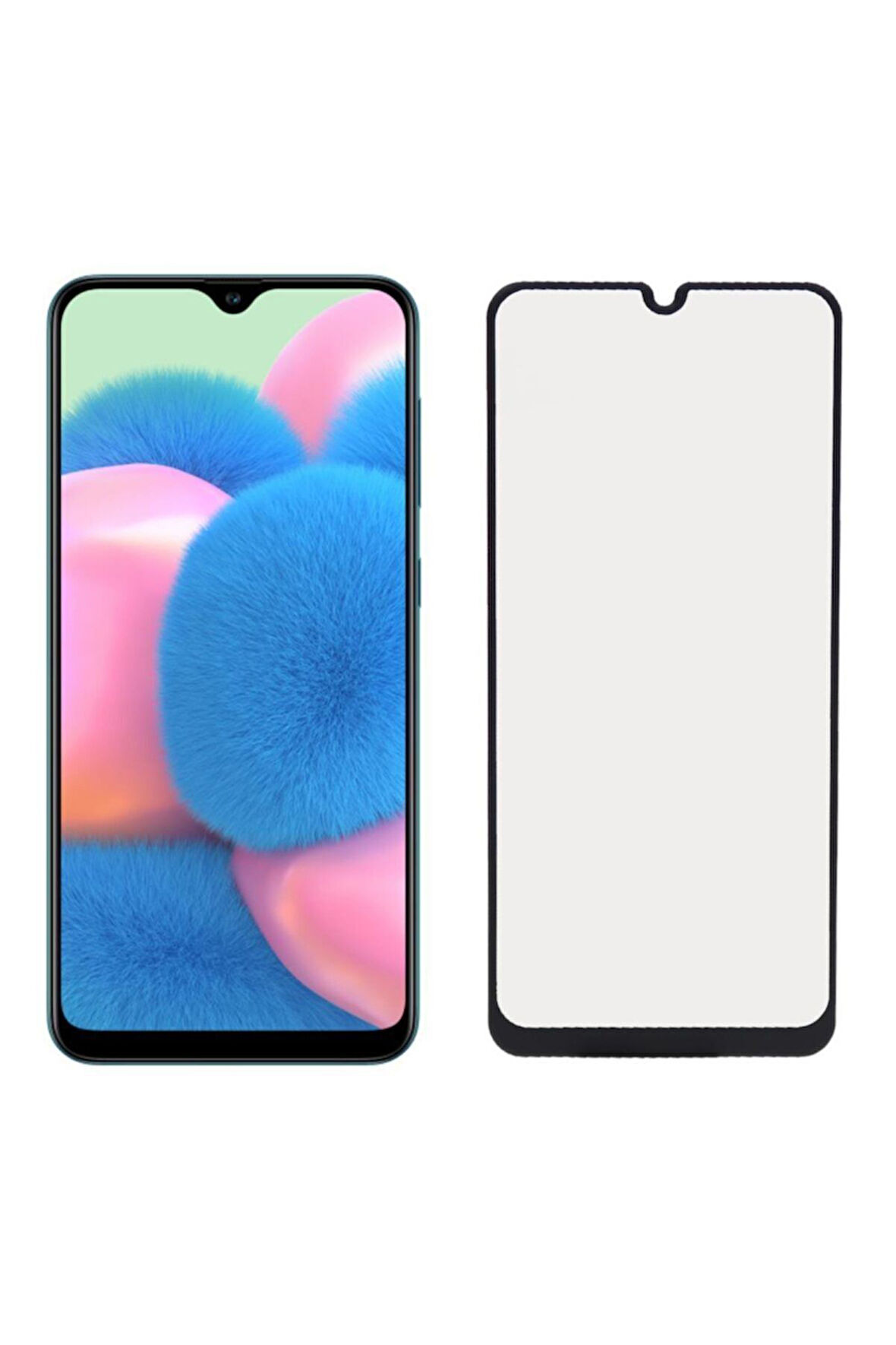Samsung A30s Siyah Mat Seramik Ekran Koruyucu Parmak Izi Ve Hava Kabarcığı Bırakmaz