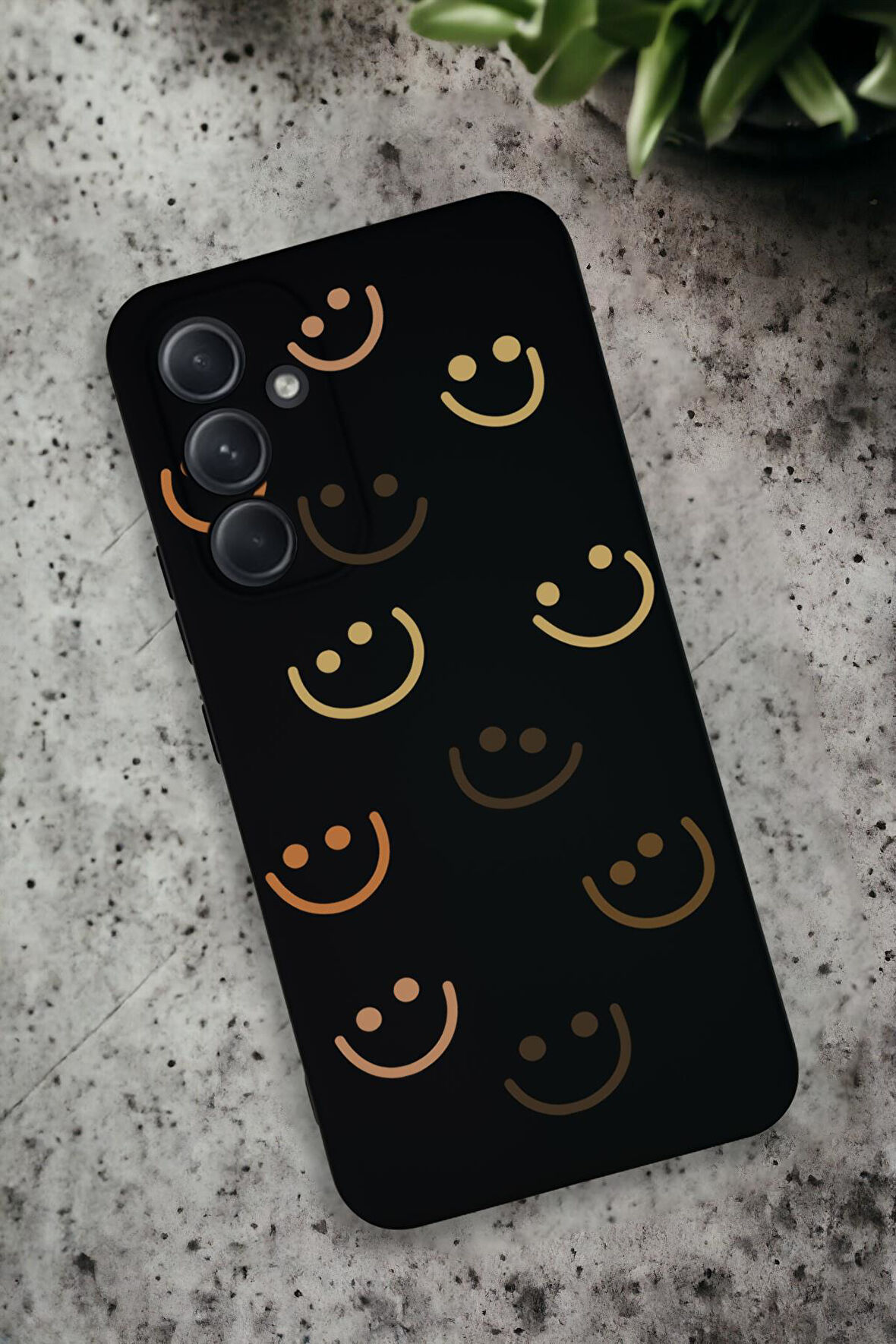 Samsung Galaxy A54 Uyumlu Smile Desenli Premium Silikonlu Lansman Telefon Kılıfı