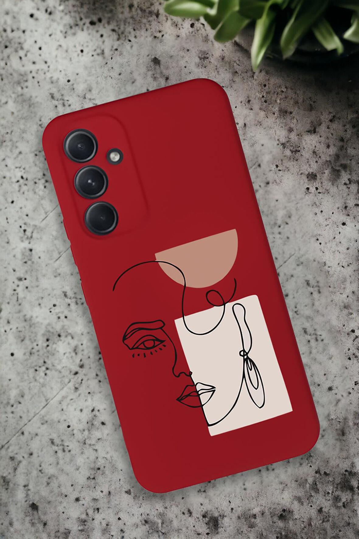 Samsung Galaxy A54 Uyumlu Women Art Desenli Premium Silikonlu Lansman Telefon Kılıfı