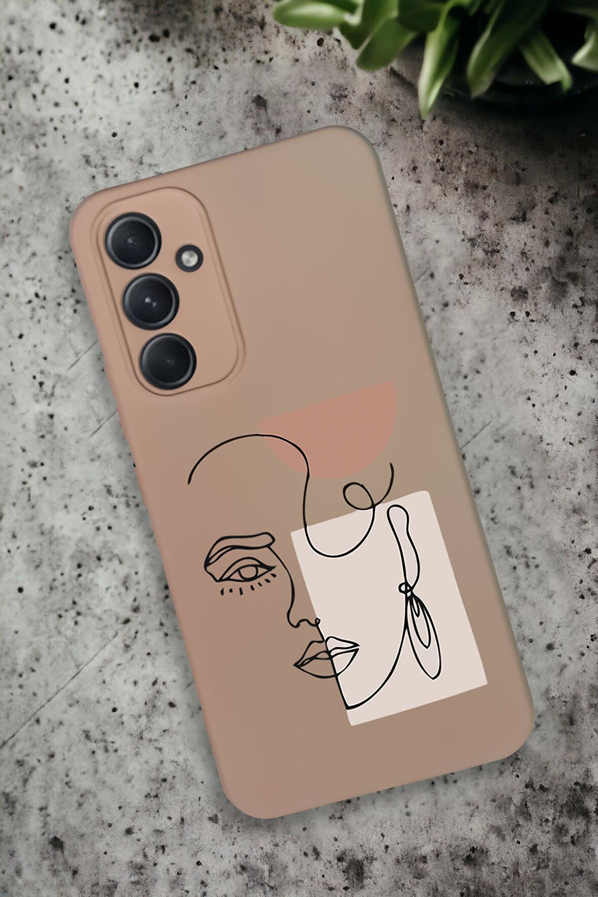 Samsung Galaxy A54 Uyumlu Women Art Desenli Premium Silikonlu Lansman Telefon Kılıfı
