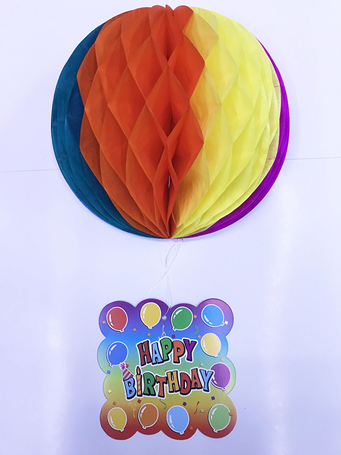 Kağıt Süs Happy Birthday Dekor 55 cm-0748 (4767)