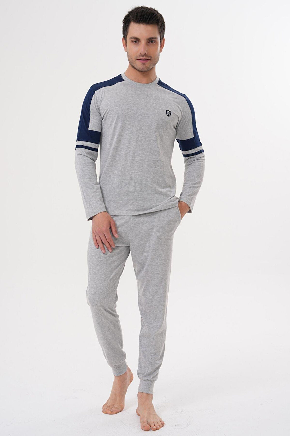 Mecit 2990 Gri Erkek Pijama Takımı