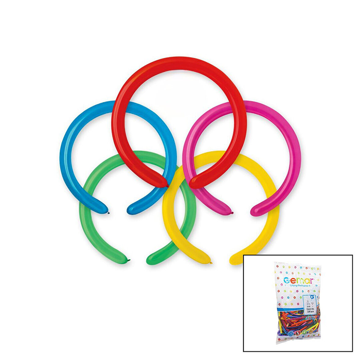 SOSİS UZUN BALON 2 İNÇ - 5CM - 100PCS (4767)