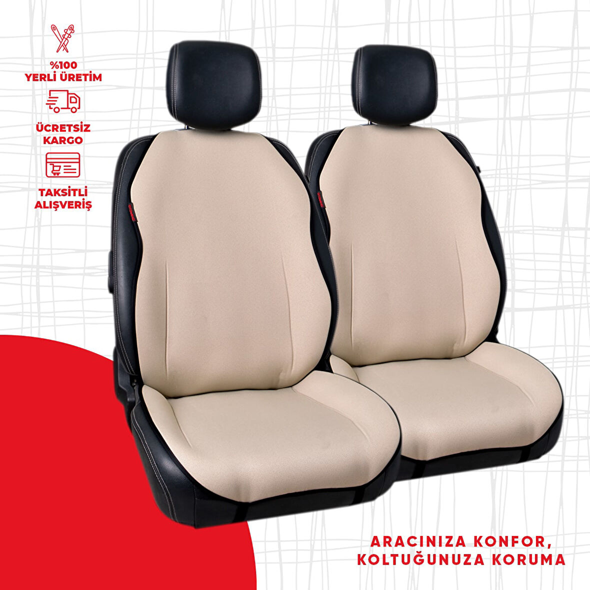 Bej Custom Jakar Dokuma Minder