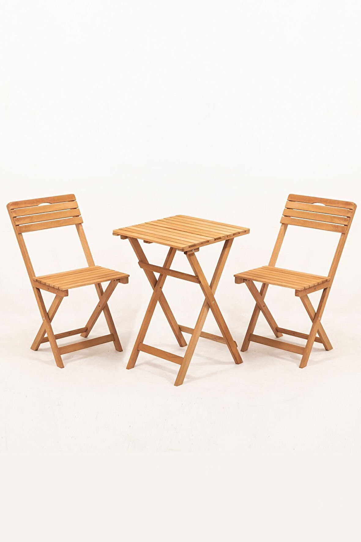 Balkon Bahçe Mutfak 3'lü Bistro Set Katlanır