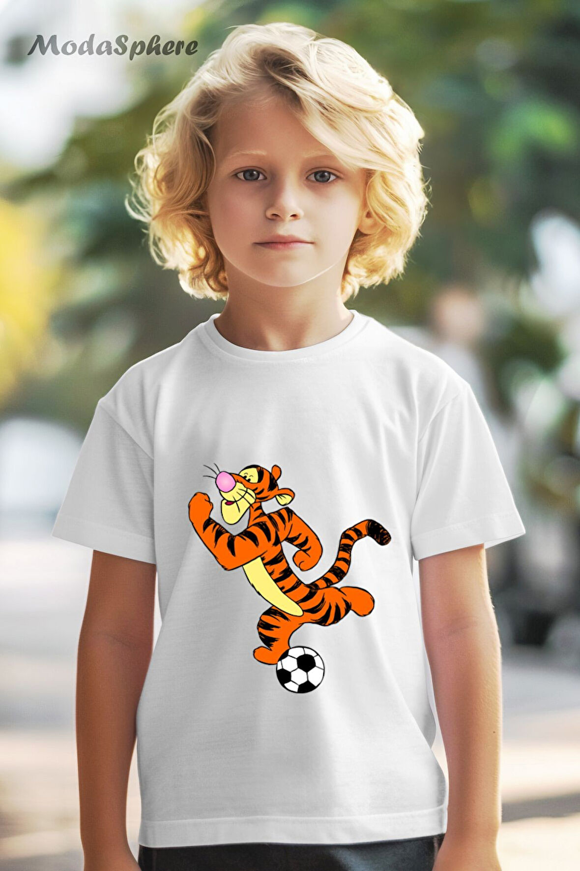 TOP OYNAYAN TIGER BASKILI OVERSIZE TİŞÖRT