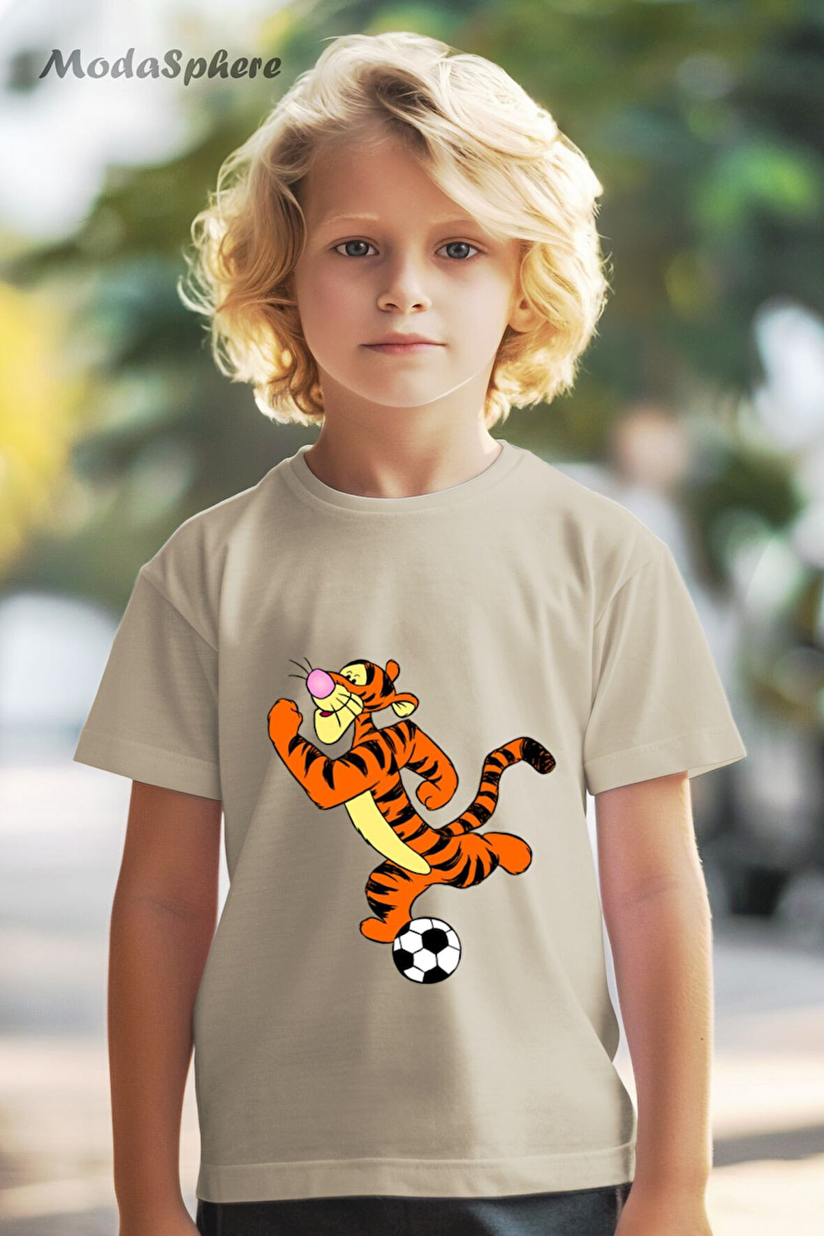 TOP OYNAYAN TIGER BASKILI OVERSIZE TİŞÖRT