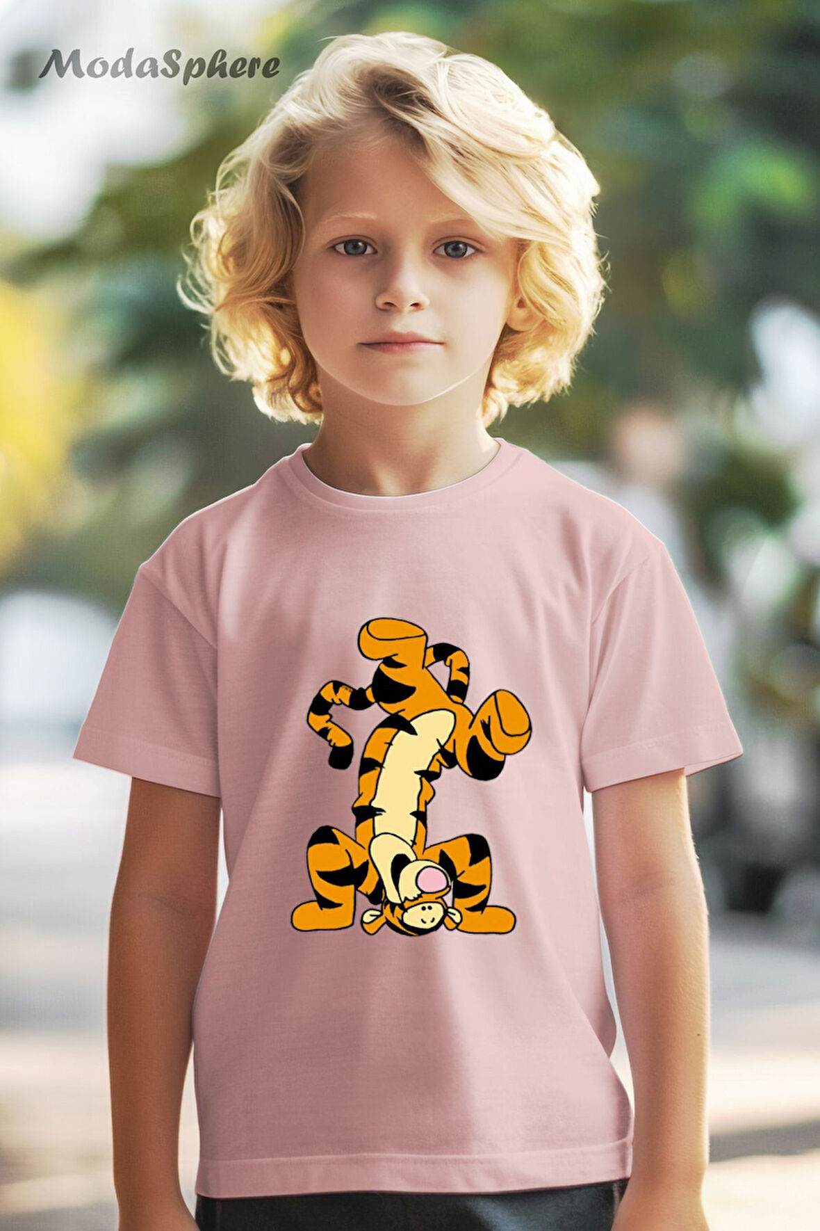 TAKLA ATAN TIGER BASKILI OVERSIZE TİŞÖRT