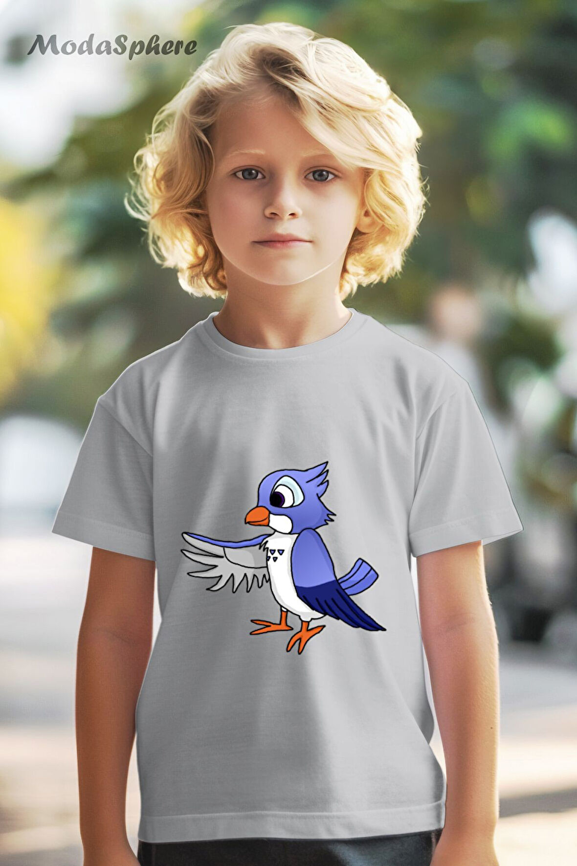 HAYVAN FİGÜRLÜ BIRD KUŞ BASKILI OVERSIZE TİŞÖRT