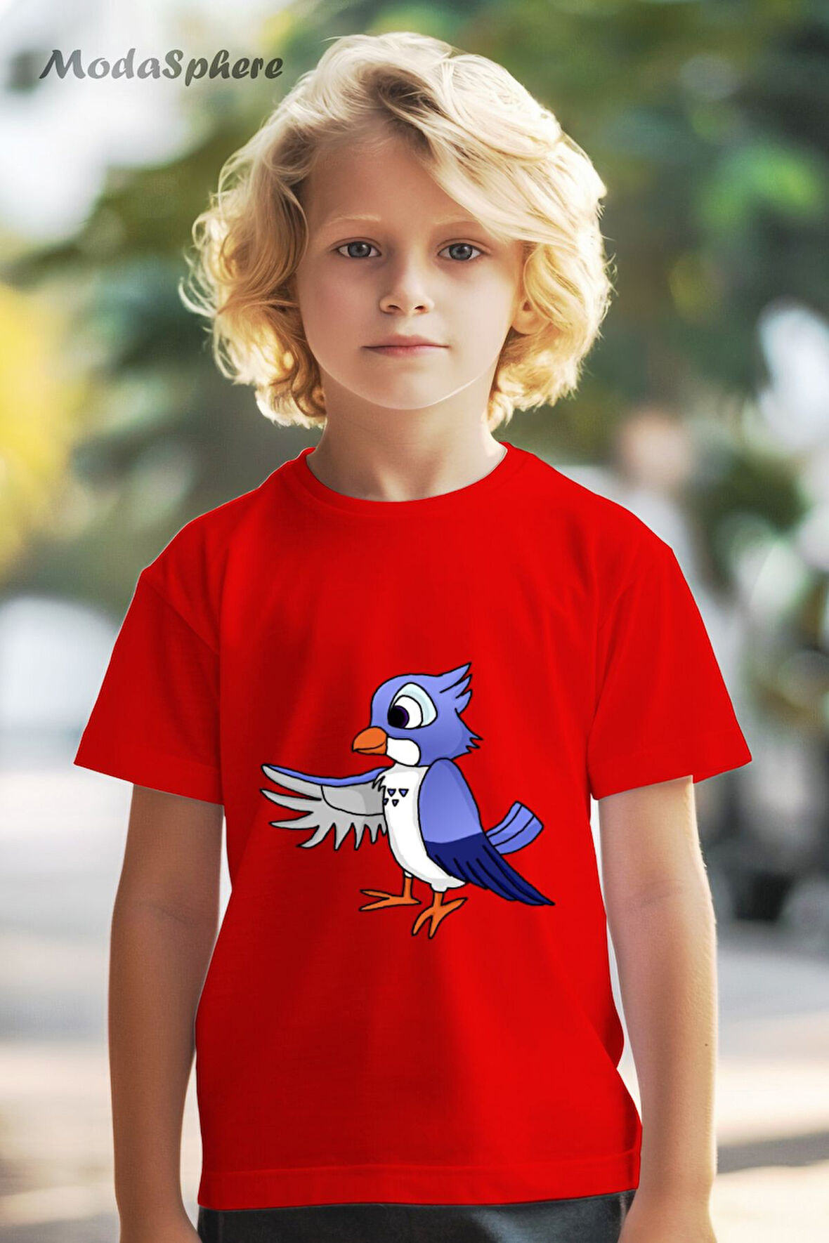 HAYVAN FİGÜRLÜ BIRD KUŞ BASKILI OVERSIZE TİŞÖRT