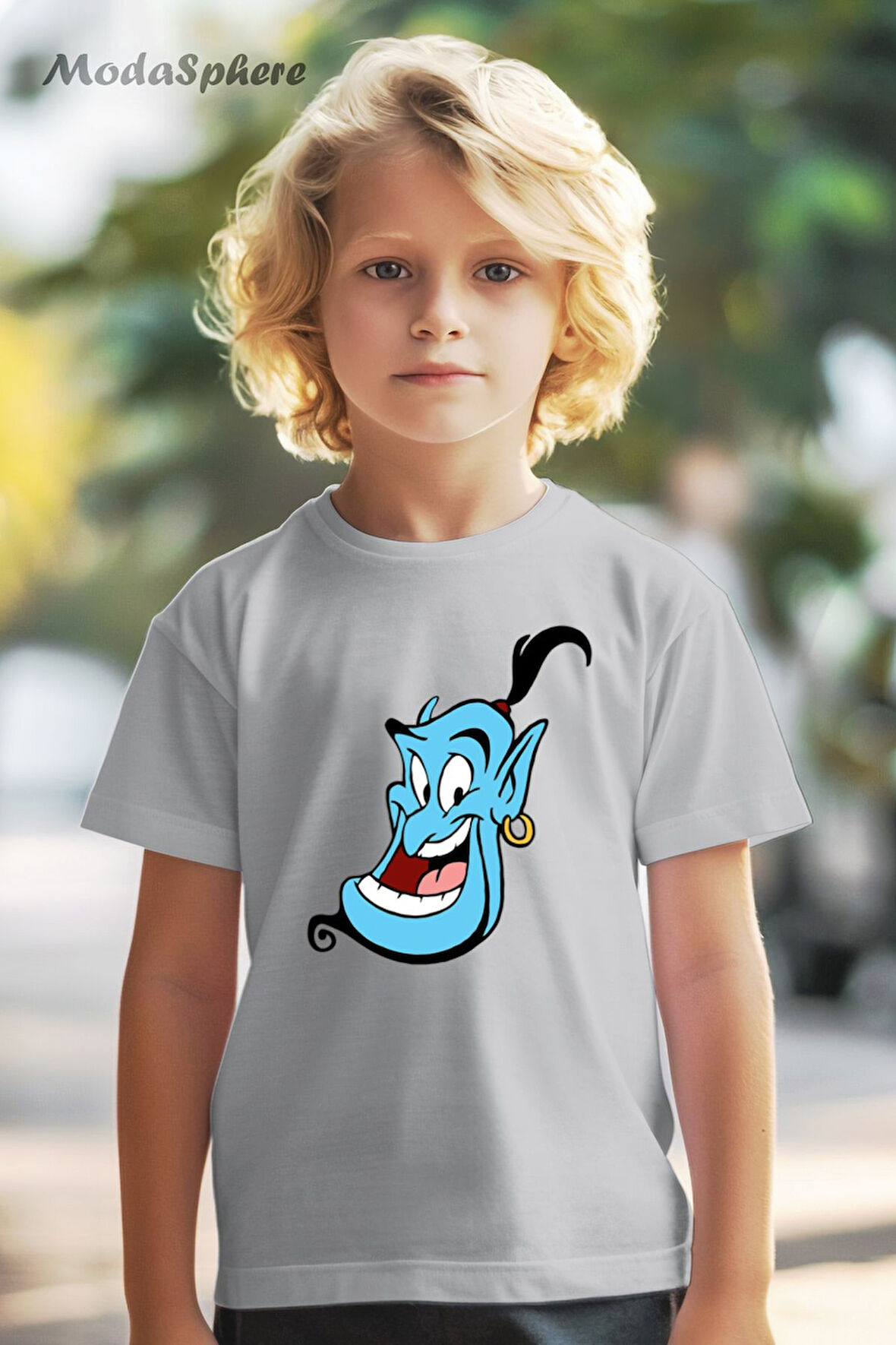 GENIE FACE BASKILI OVERSIZE TİŞÖRT