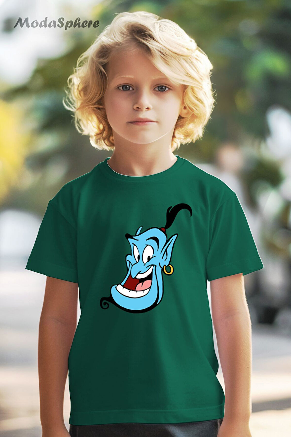 GENIE FACE BASKILI OVERSIZE TİŞÖRT