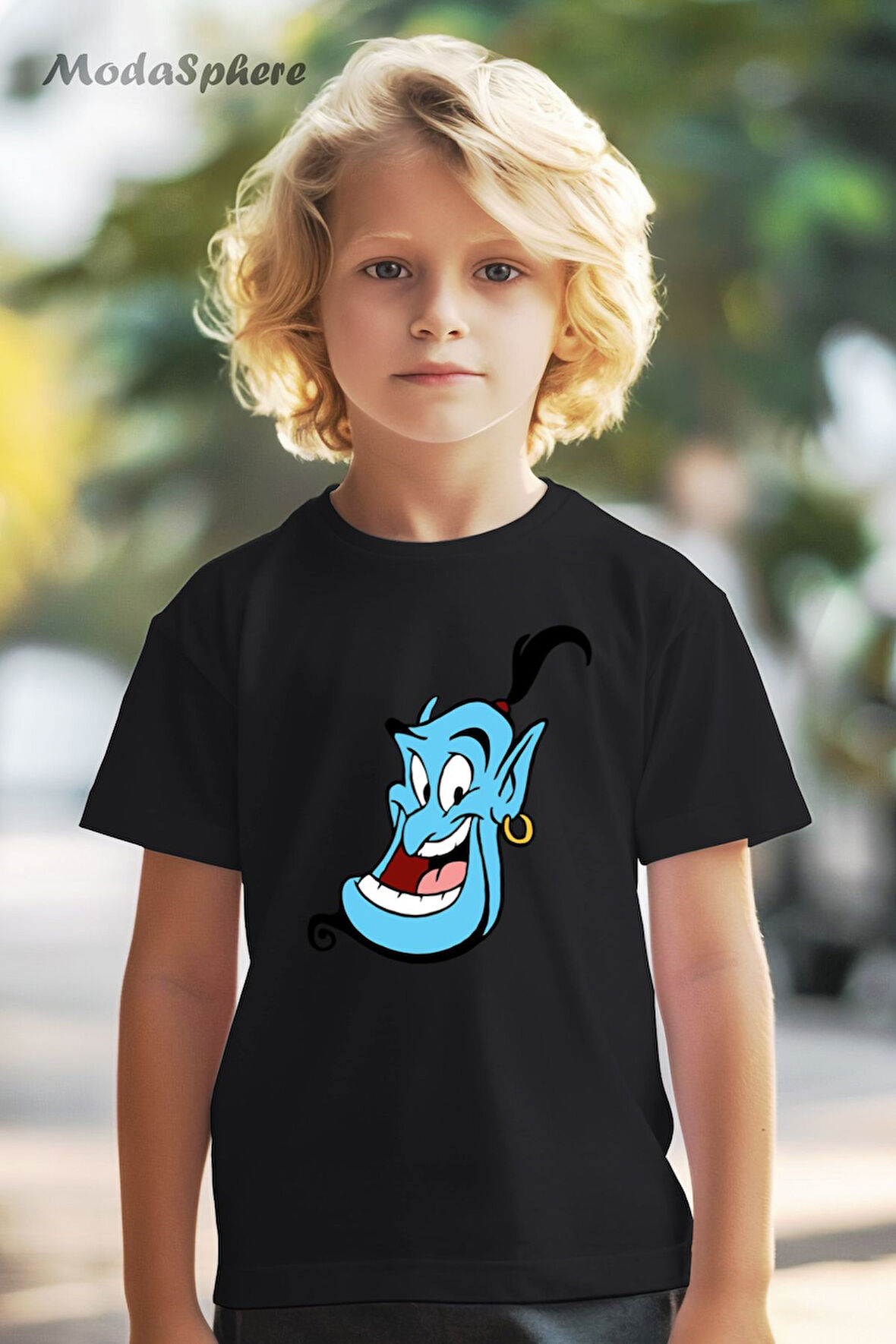 GENIE FACE BASKILI OVERSIZE TİŞÖRT