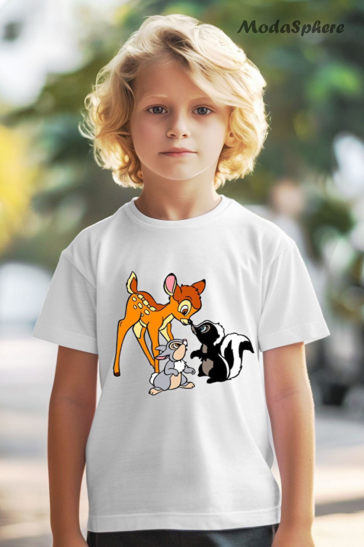 HAYVAN FİGÜRLÜ FRIENDS BASKILI OVERSIZE TİŞÖRT