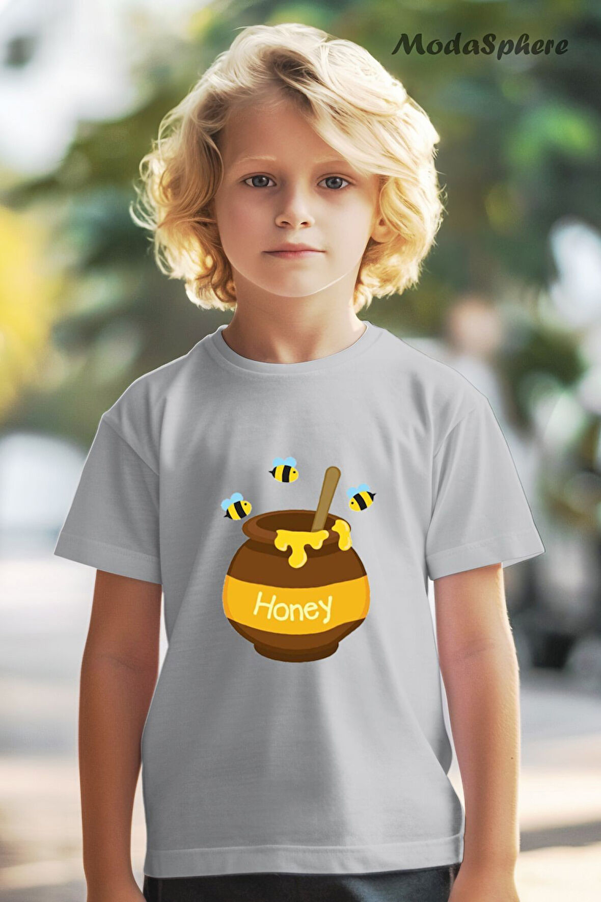 HONEY BASKILI OVERSIZE TİŞÖRT