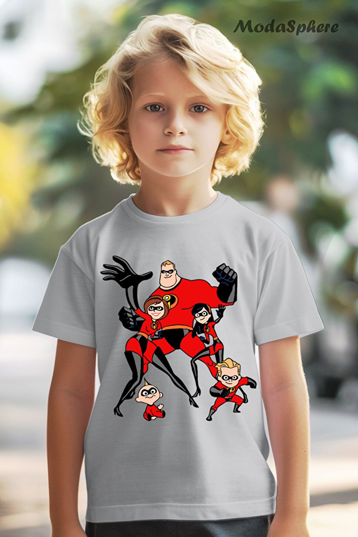 INCREDIBLES AILE BASKILI OVERSIZE TİŞÖRT