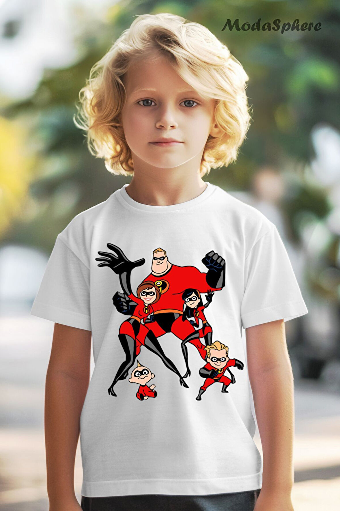 INCREDIBLES AILE BASKILI OVERSIZE TİŞÖRT