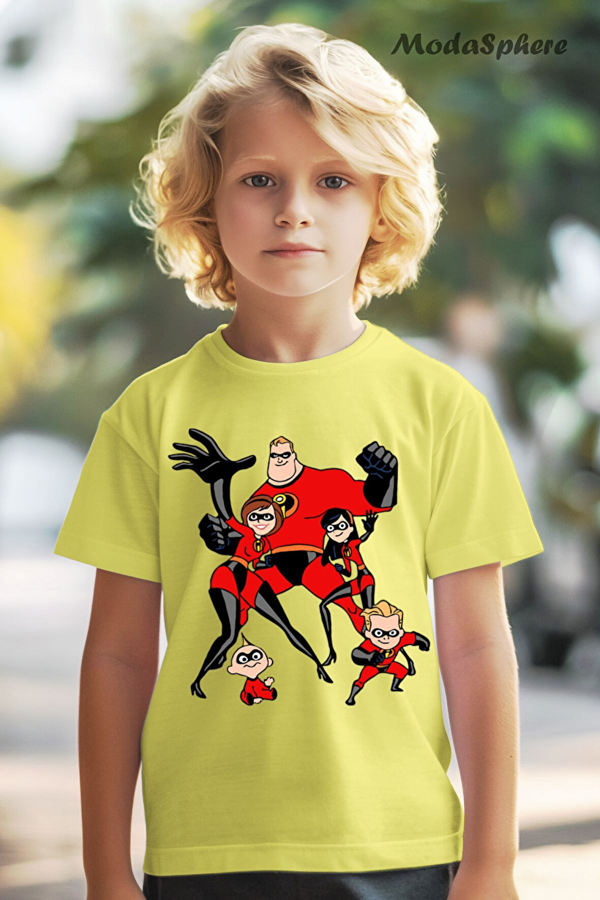 INCREDIBLES AILE BASKILI OVERSIZE TİŞÖRT