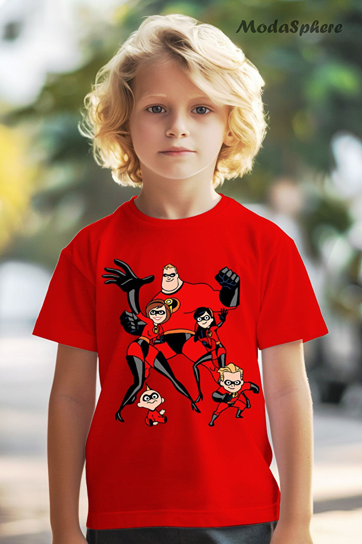 INCREDIBLES AILE BASKILI OVERSIZE TİŞÖRT