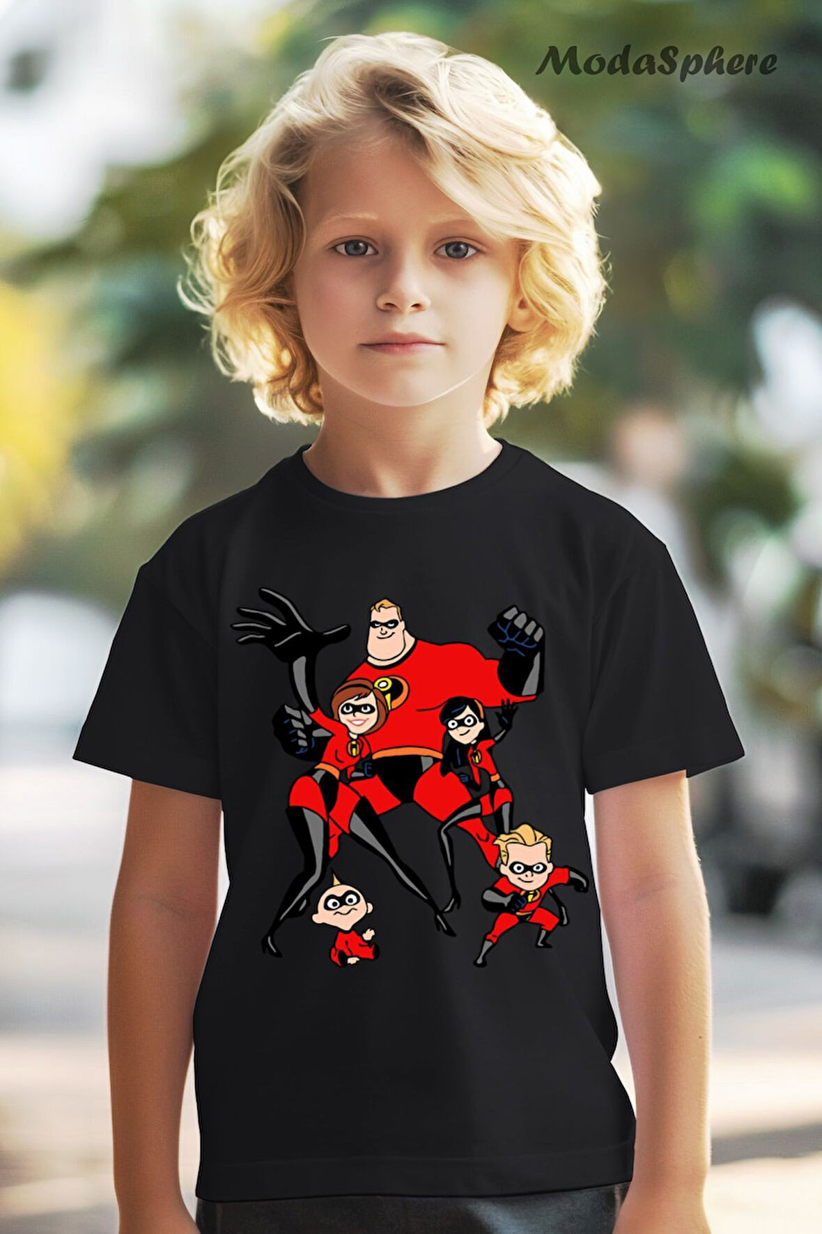 INCREDIBLES AILE BASKILI OVERSIZE TİŞÖRT
