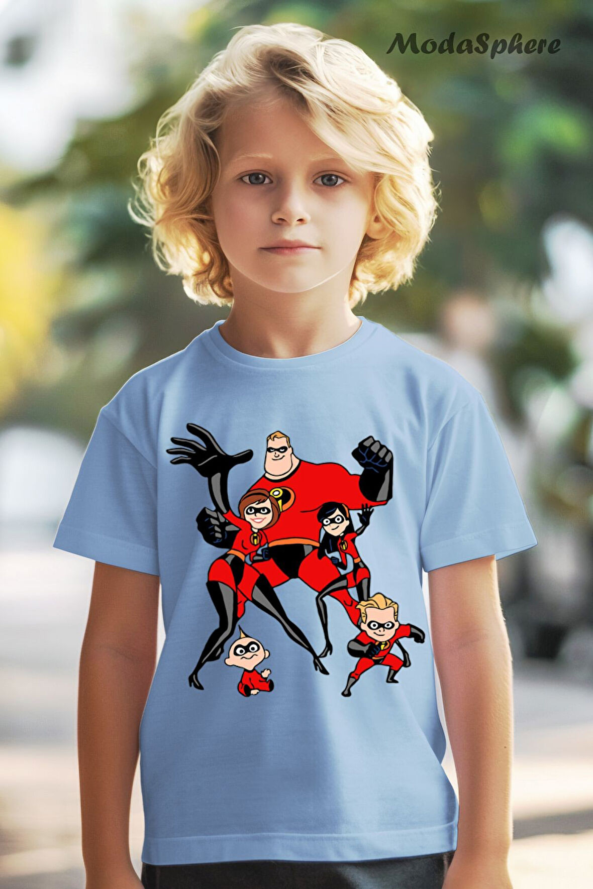 INCREDIBLES AILE BASKILI OVERSIZE TİŞÖRT
