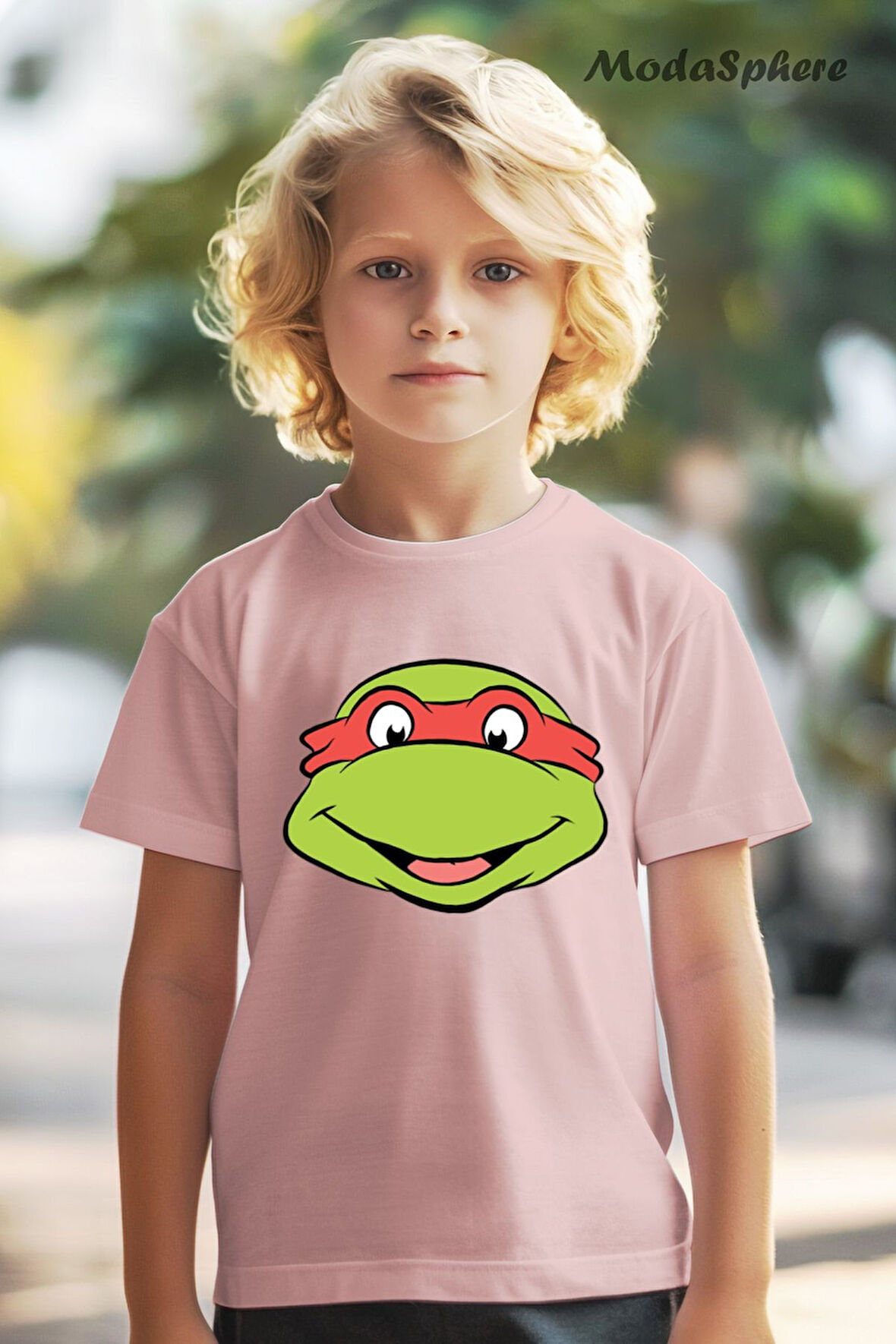 HAYVAN FİGÜRLÜ KURBAĞA BASKILI OVERSIZE TİŞÖRT