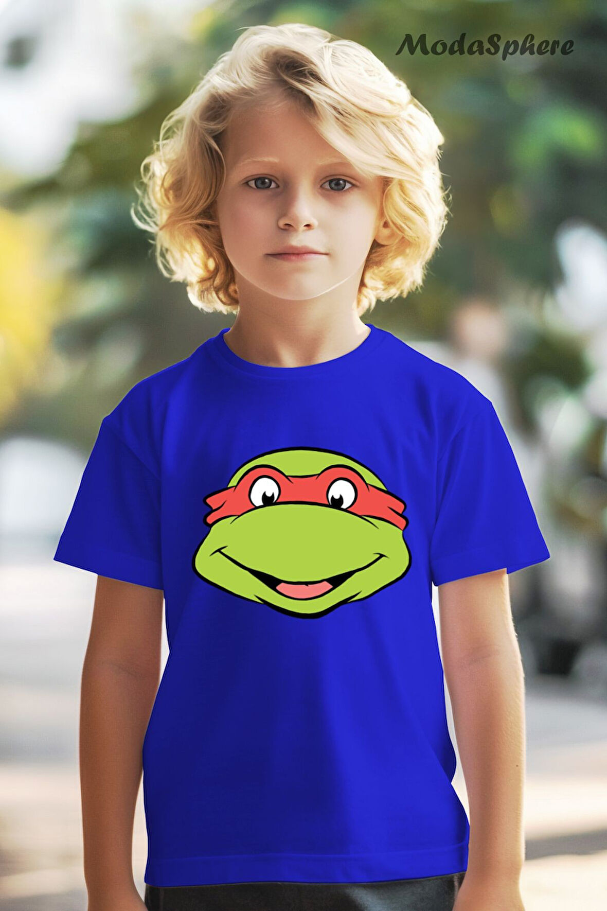 HAYVAN FİGÜRLÜ KURBAĞA BASKILI OVERSIZE TİŞÖRT