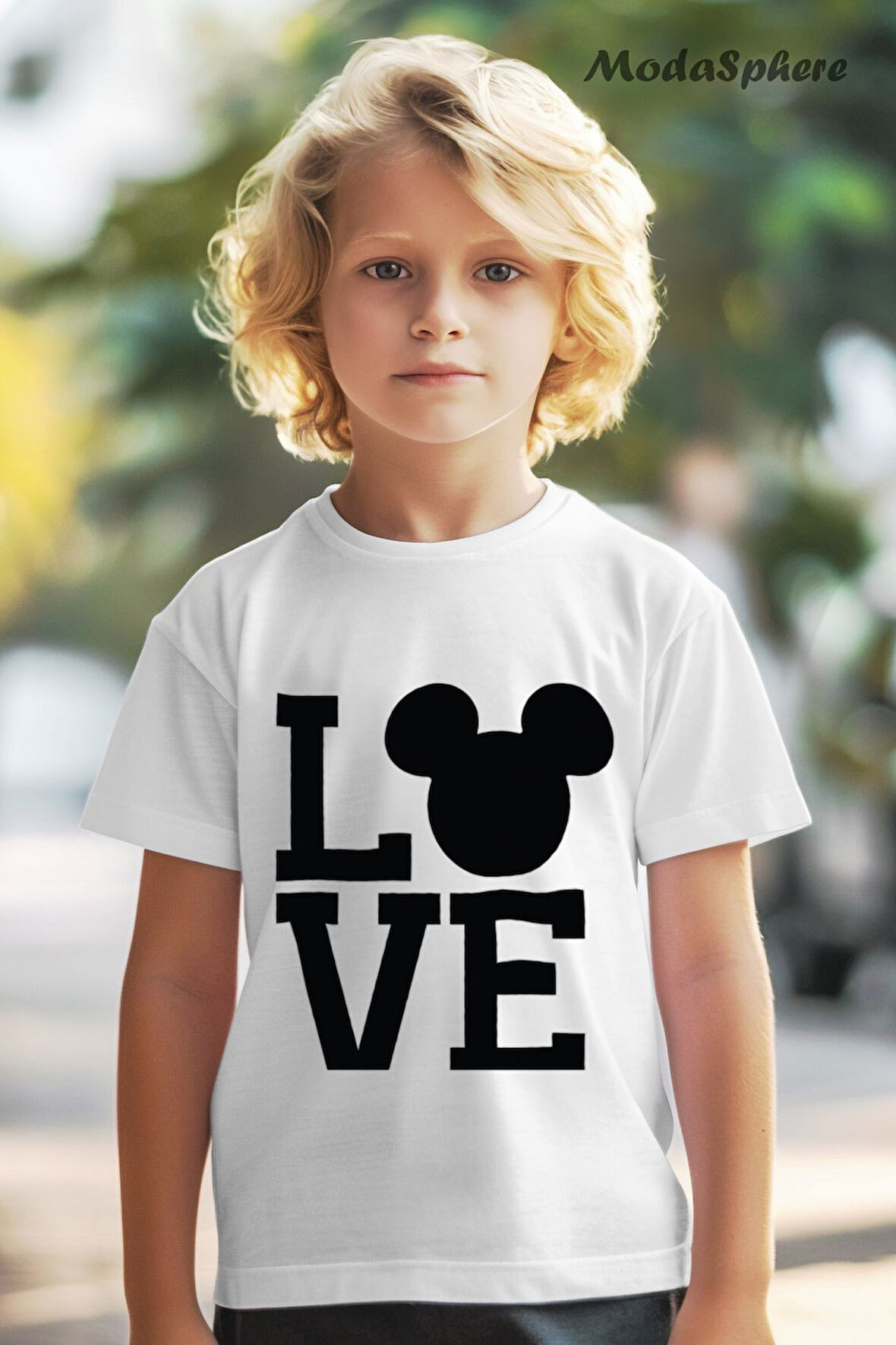 LOVE BASKILI OVERSIZE TİŞÖRT