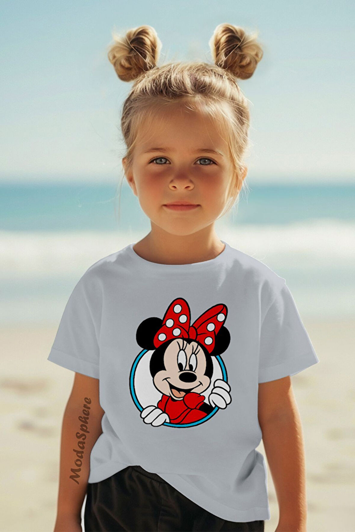 MINNIE MOUSE BASKILI ÇOCUK TİŞÖRT