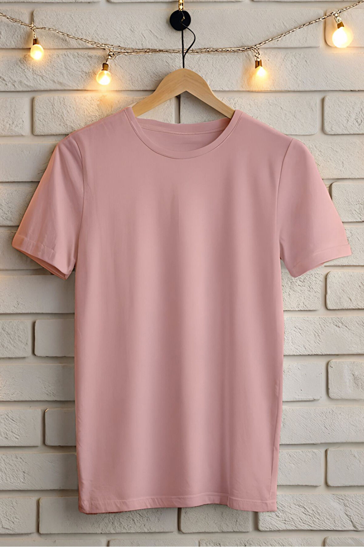 YEŞİL BİSİKLET YAKA KISA KOLLU UNISEX TİŞÖRT